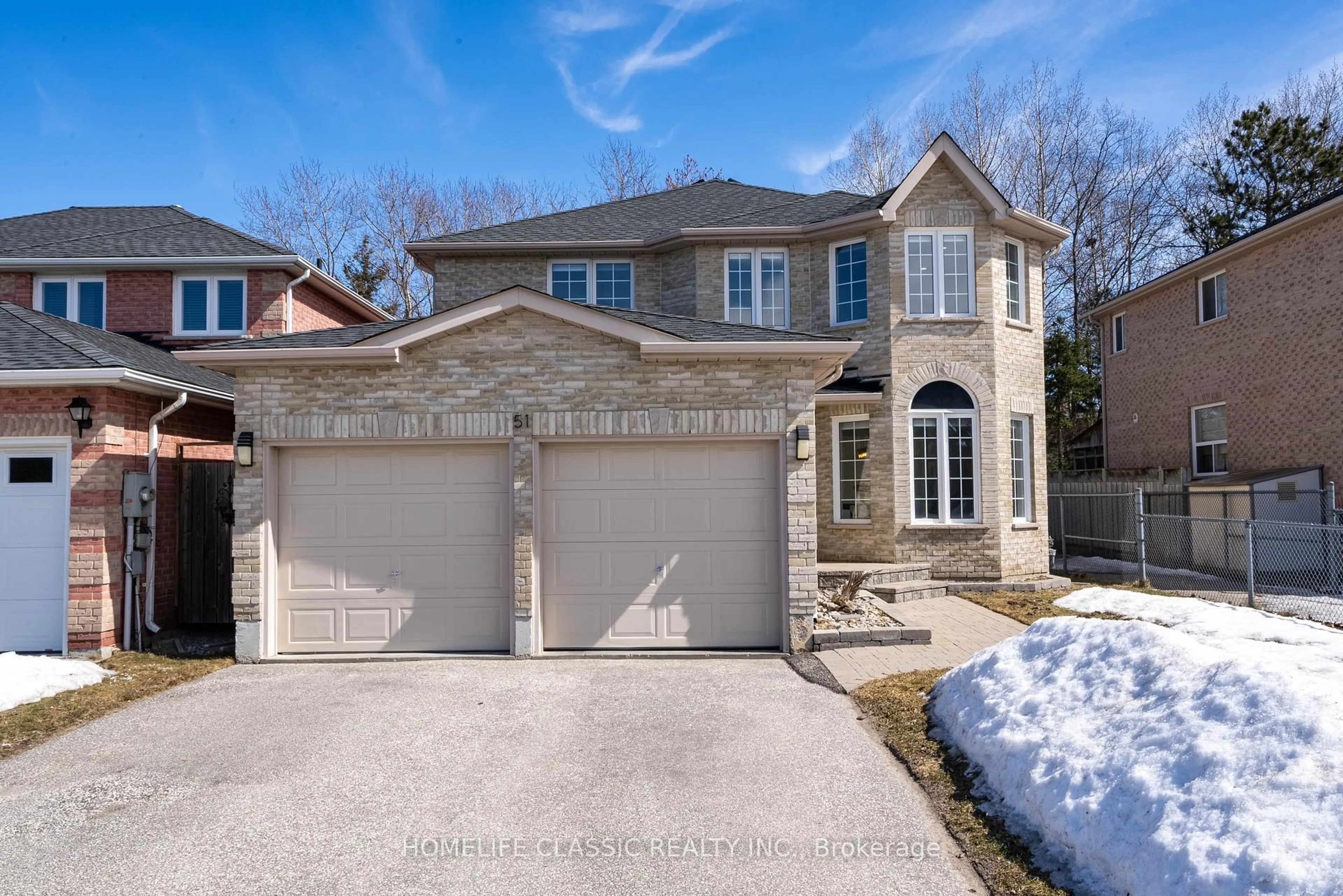 Home with brick exterior material, street for 51 Hawkins Dr, Barrie Ontario L4N 0A7