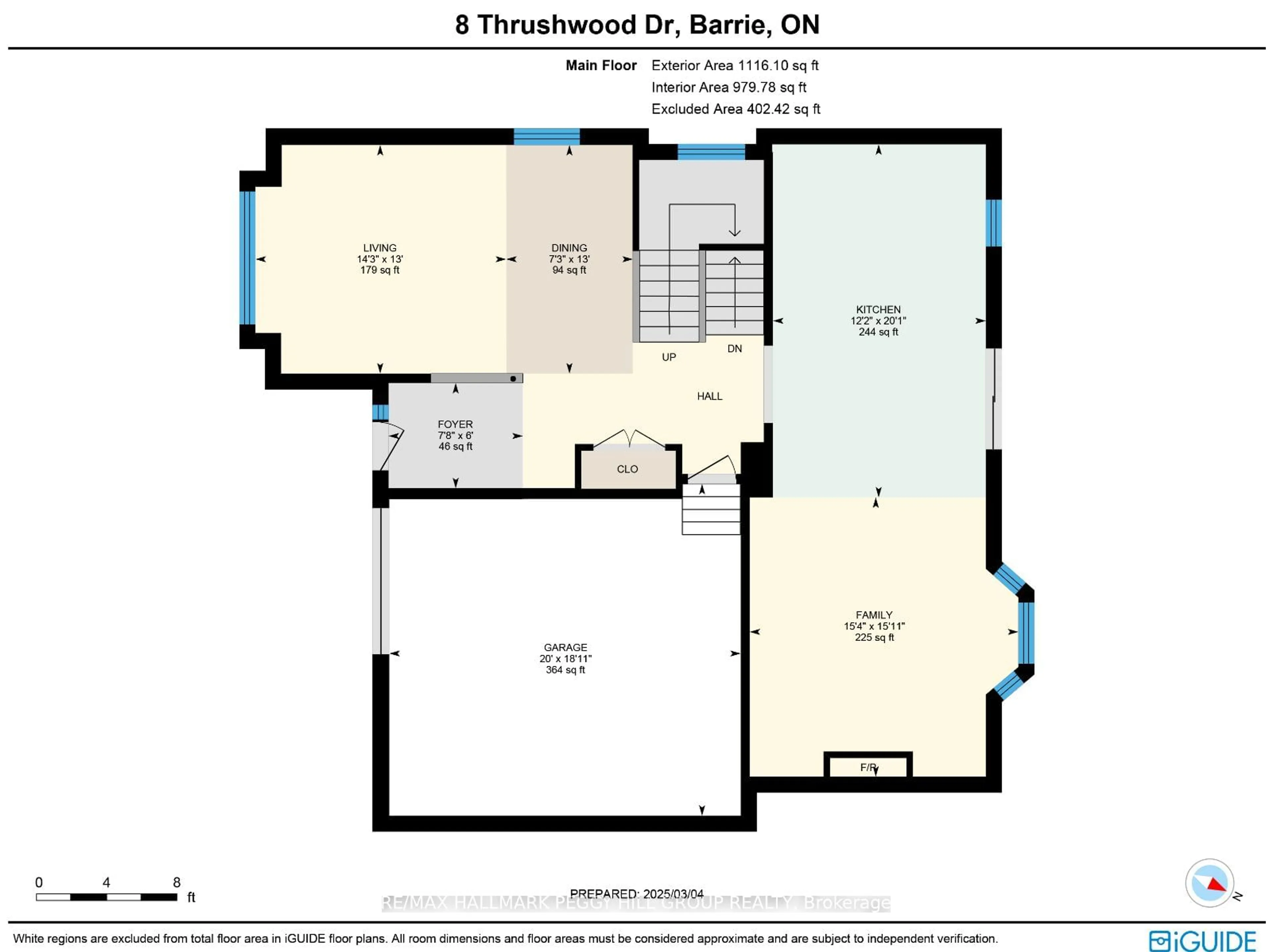 Floor plan for 8 Thrushwood Dr, Barrie Ontario L4N 0Z1