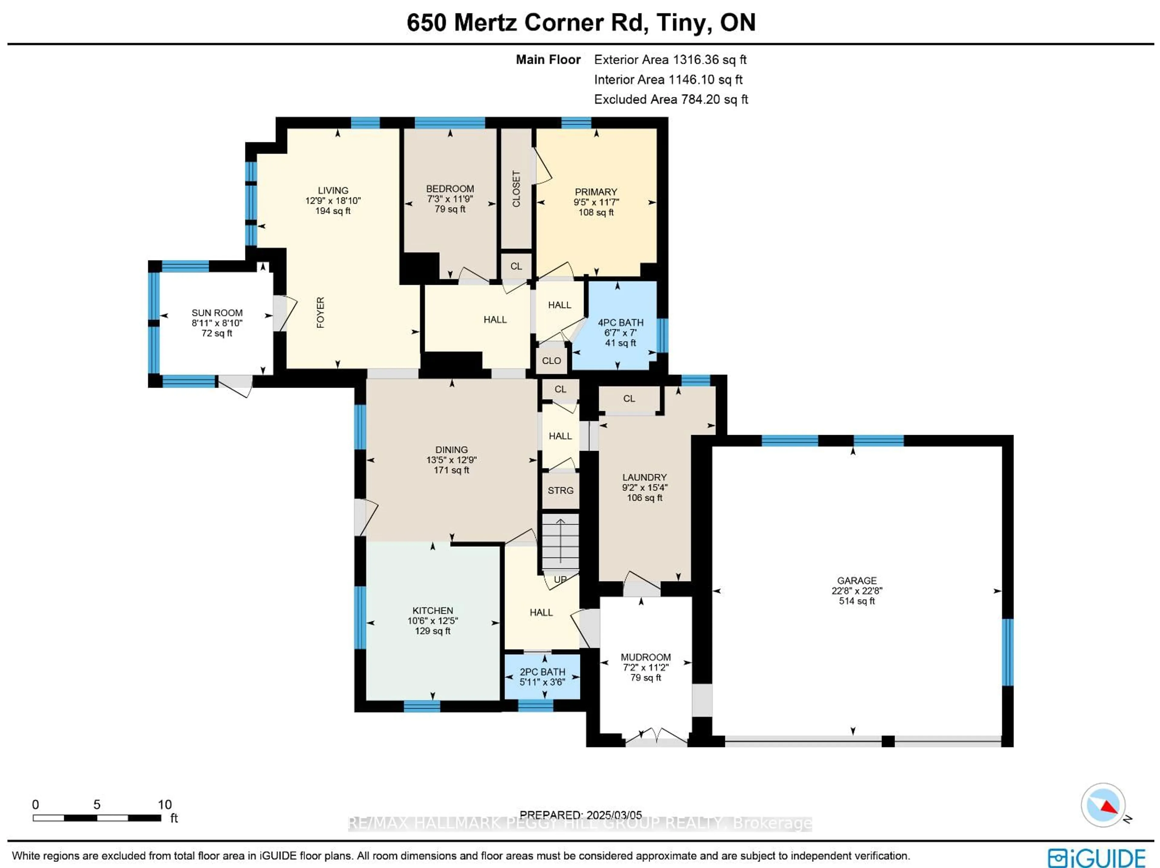 Floor plan for 650 Mertz Corner Rd, Tiny Ontario L0K 2E1