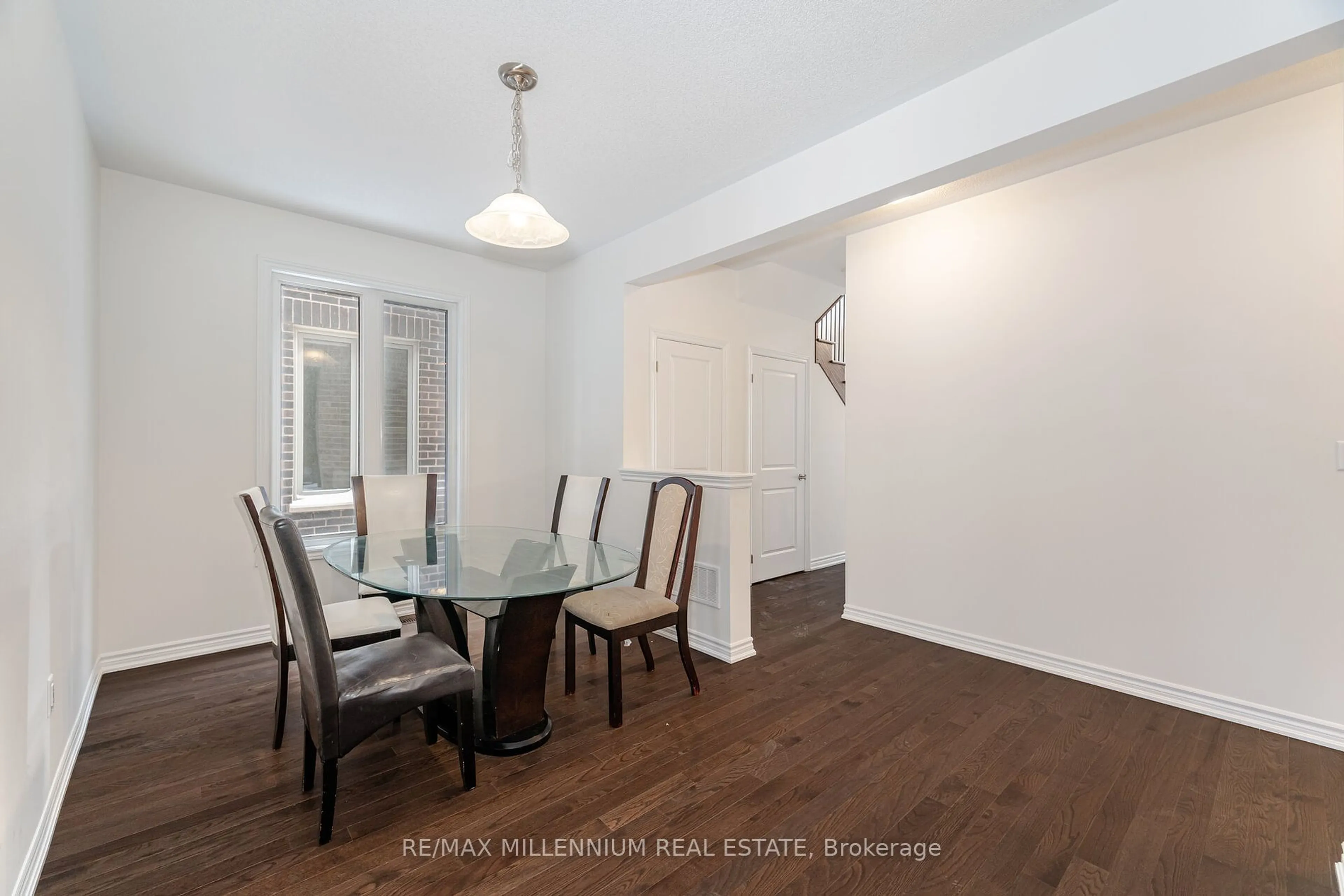 Dining room, wood/laminate floor for 71 Gemini Dr, Barrie Ontario L9S 2Z5