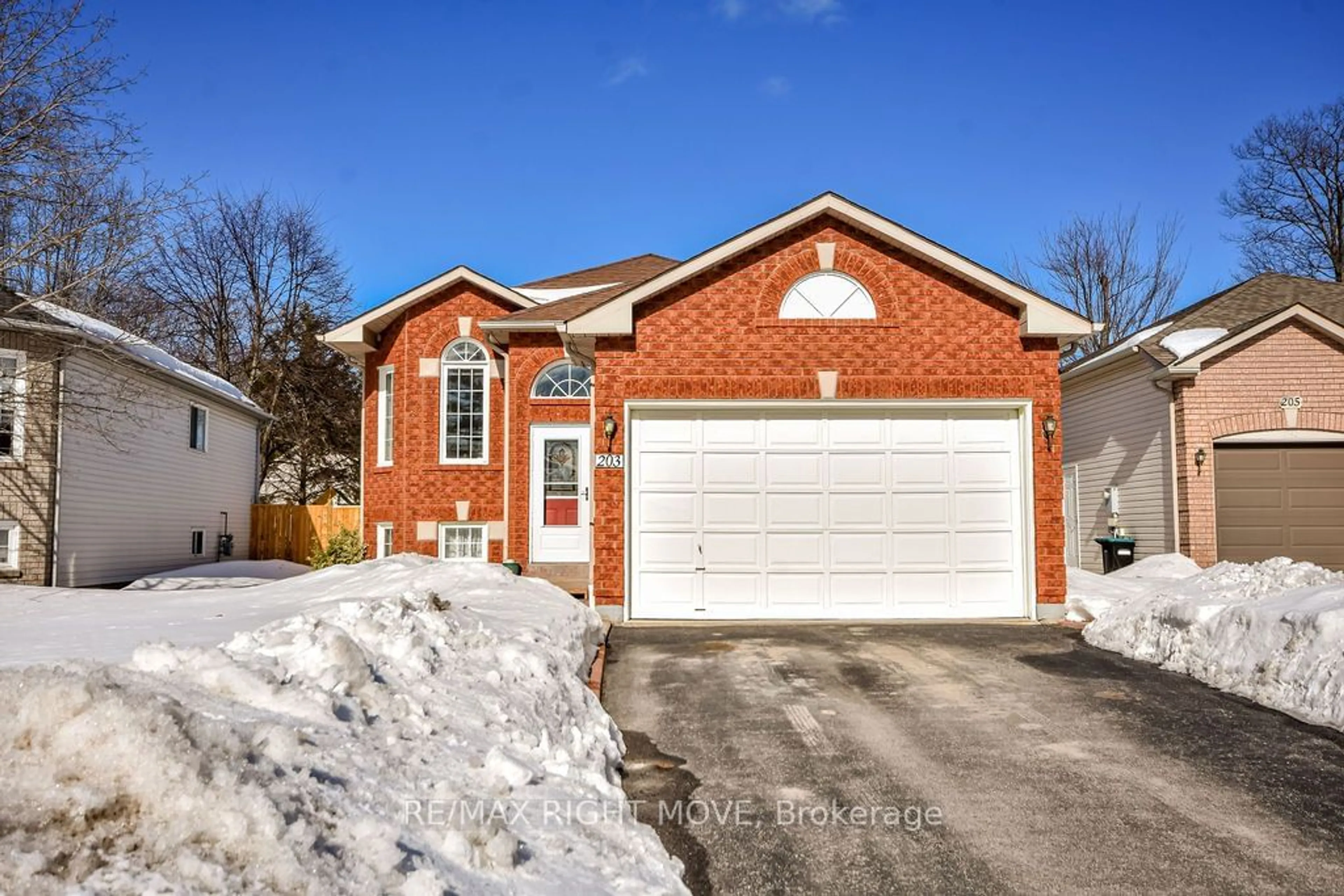 Home with brick exterior material, street for 203 Dyer Dr, Wasaga Beach Ontario L9Z 1L9