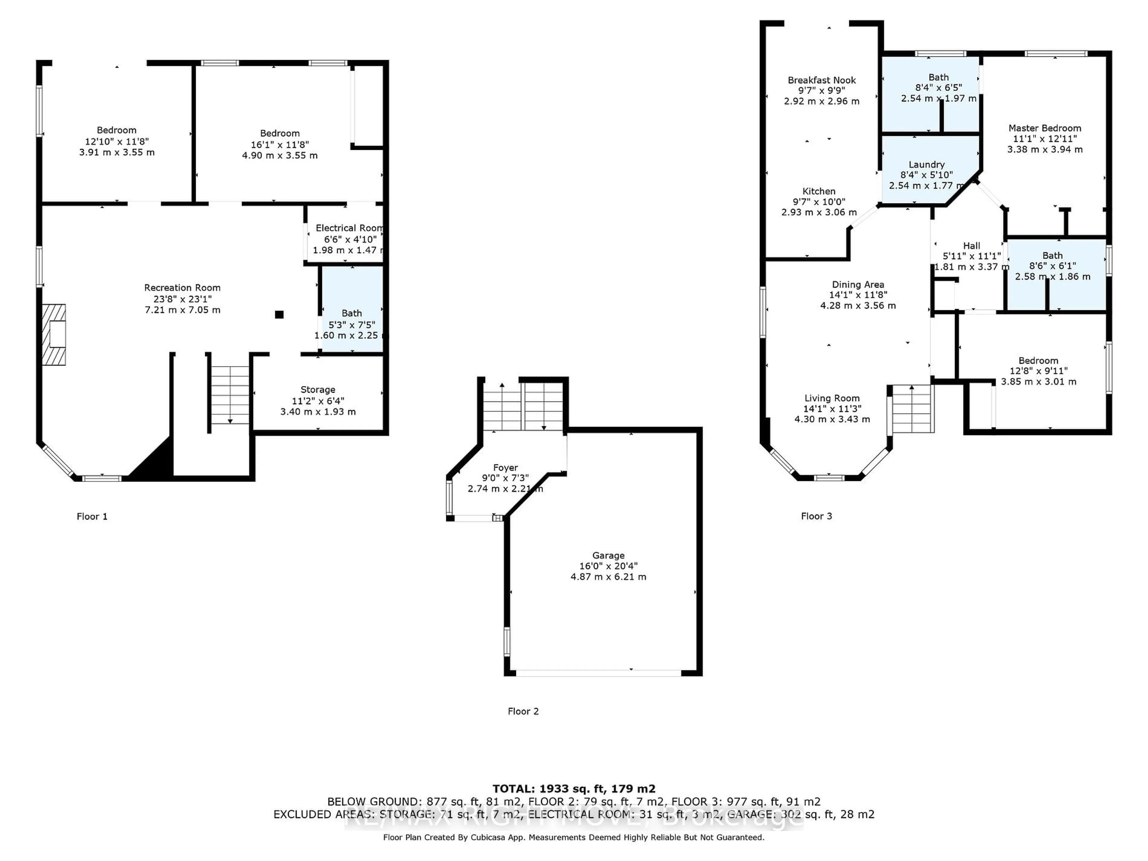 Floor plan for 203 Dyer Dr, Wasaga Beach Ontario L9Z 1L9