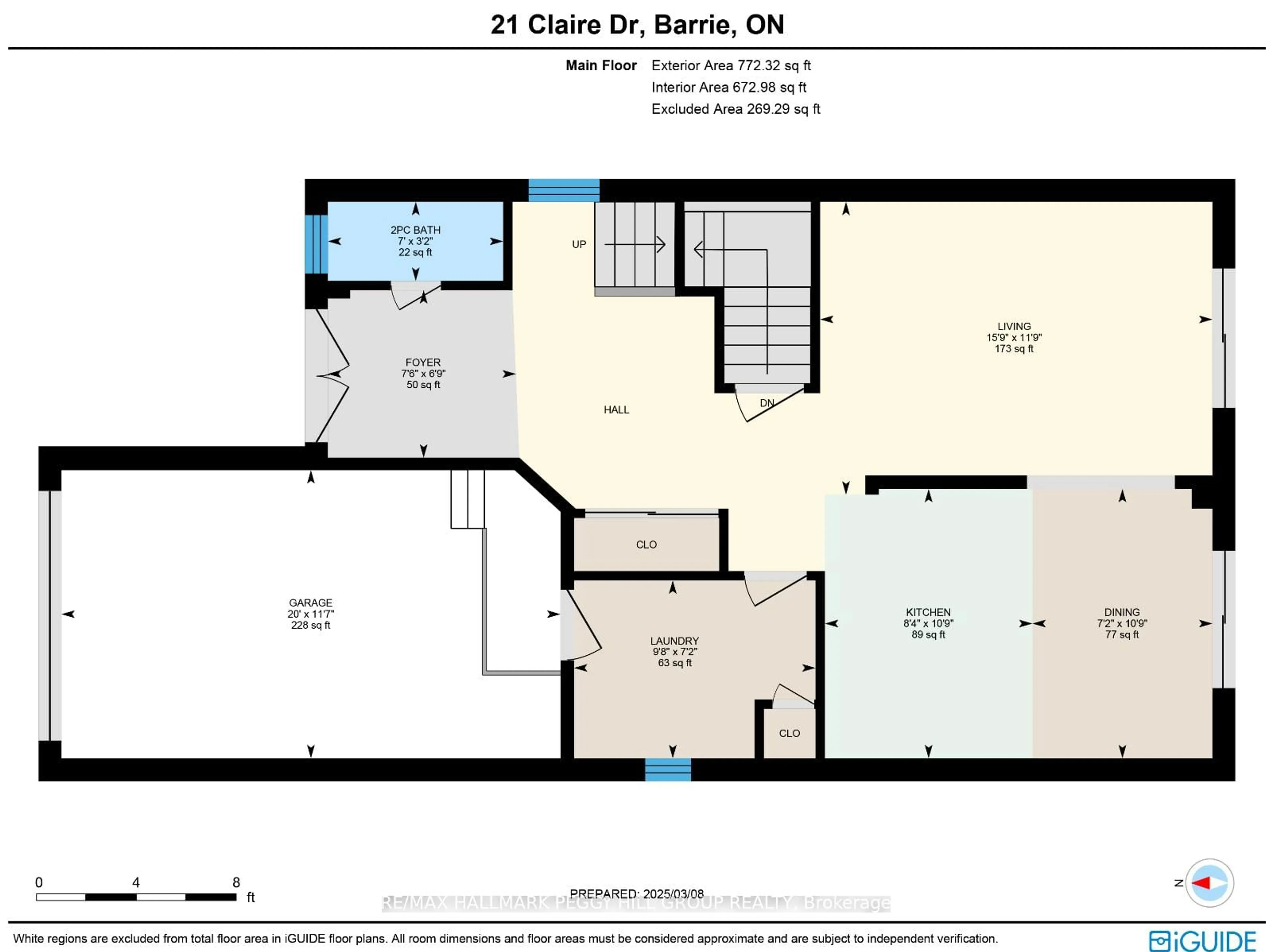 Floor plan for 21 Claire Dr, Barrie Ontario L4N 5Y1