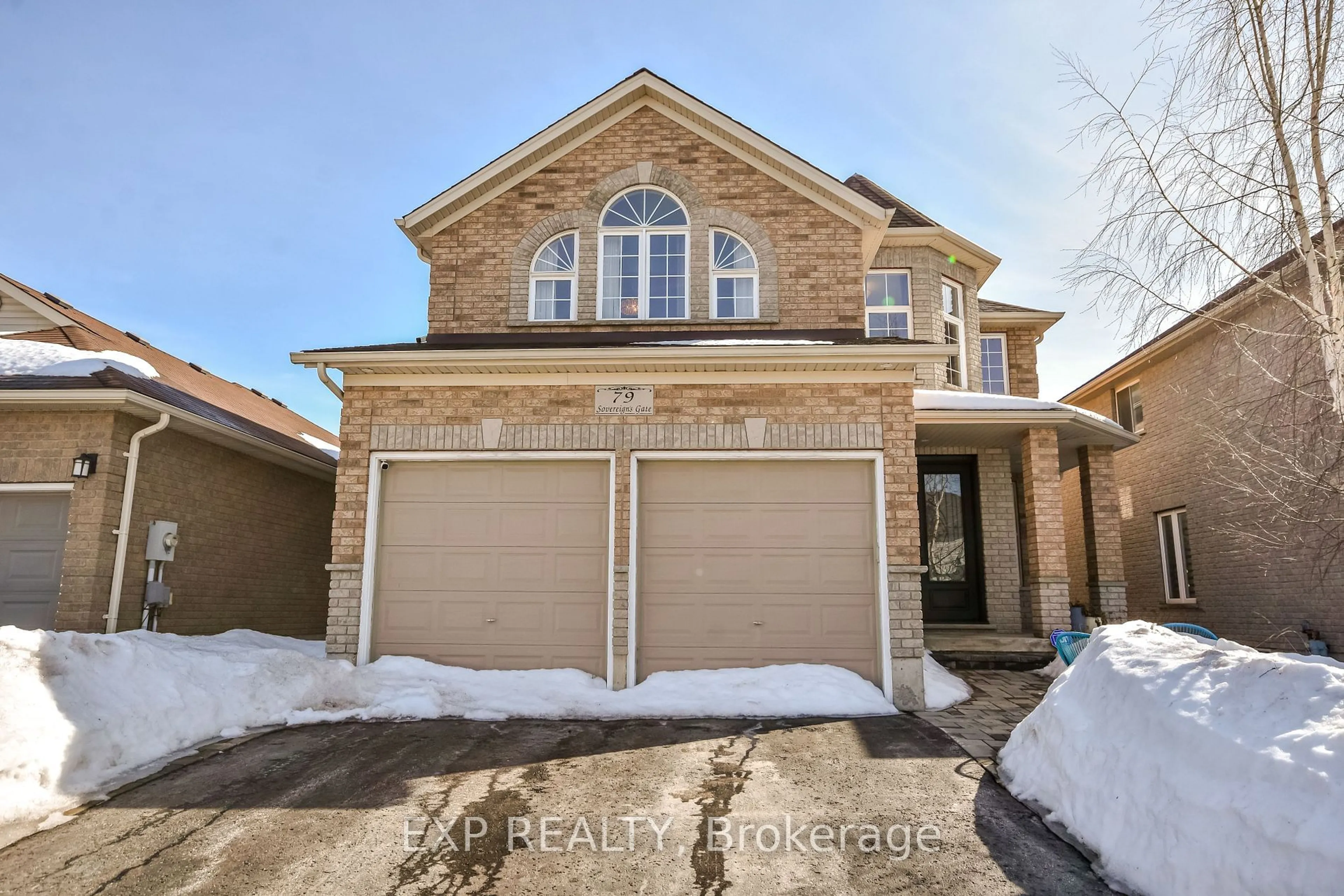 Home with brick exterior material, street for 79 Sovereign's Gate, Barrie Ontario L4N 0Y9