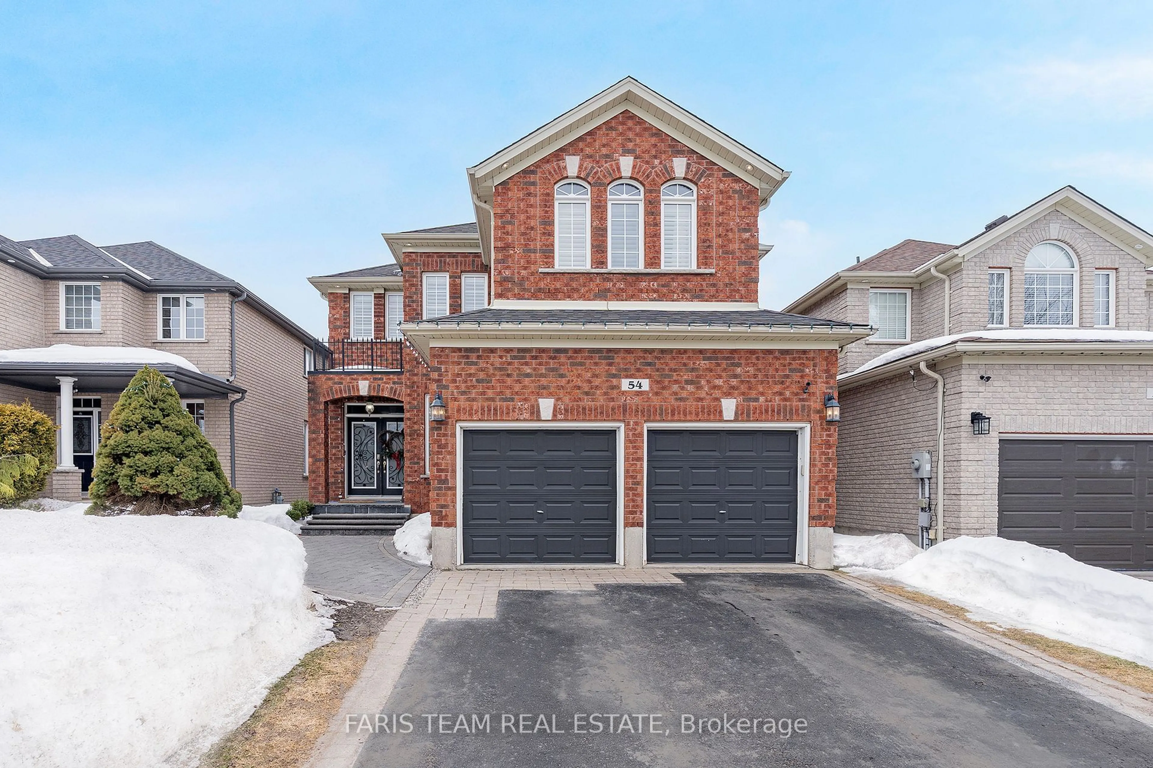 Home with brick exterior material, street for 54 Parisian Cres, Barrie Ontario L4N 0Y9