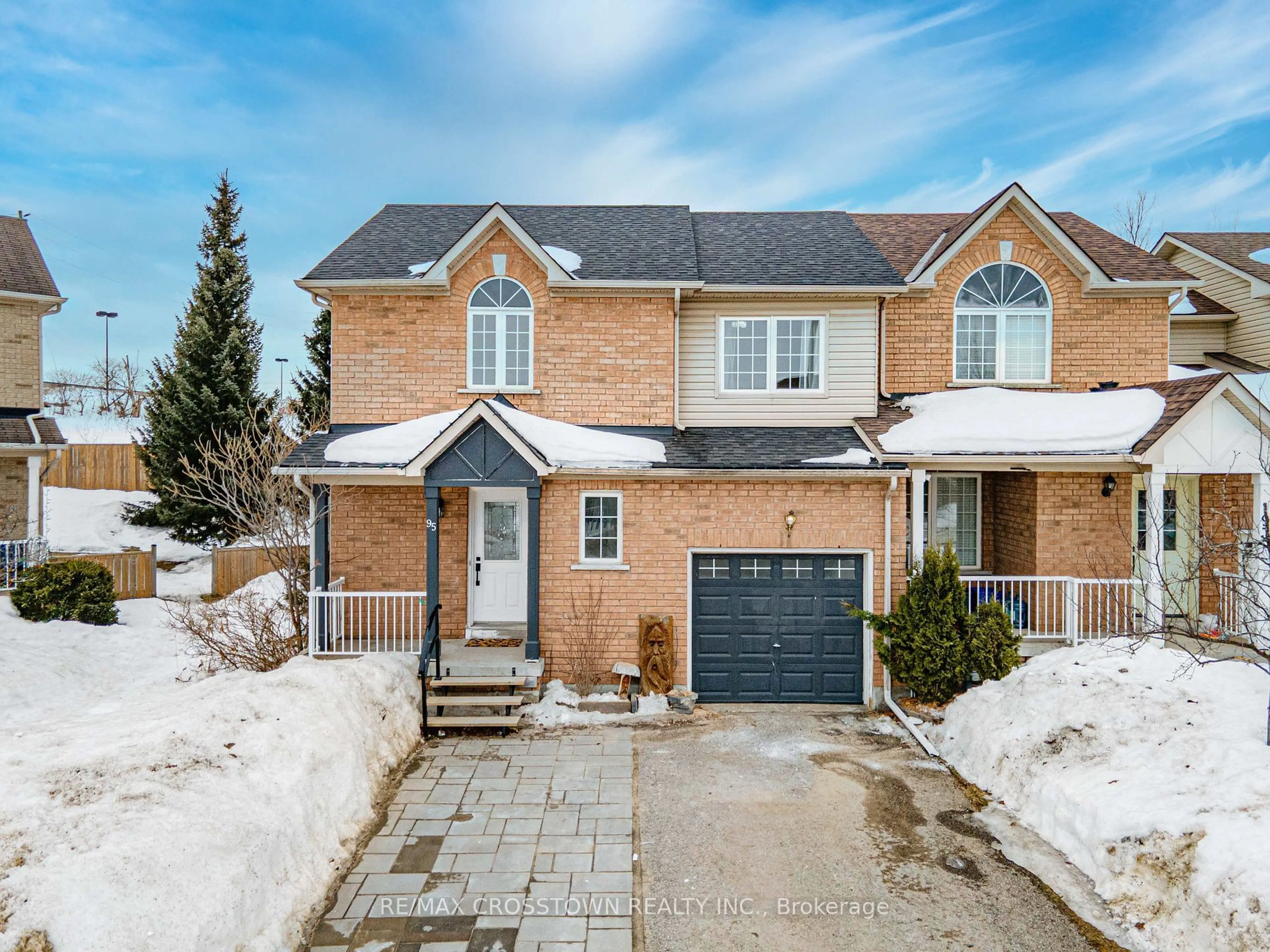 Home with brick exterior material, street for 95 Trevino Circ, Barrie Ontario L4M 6T8