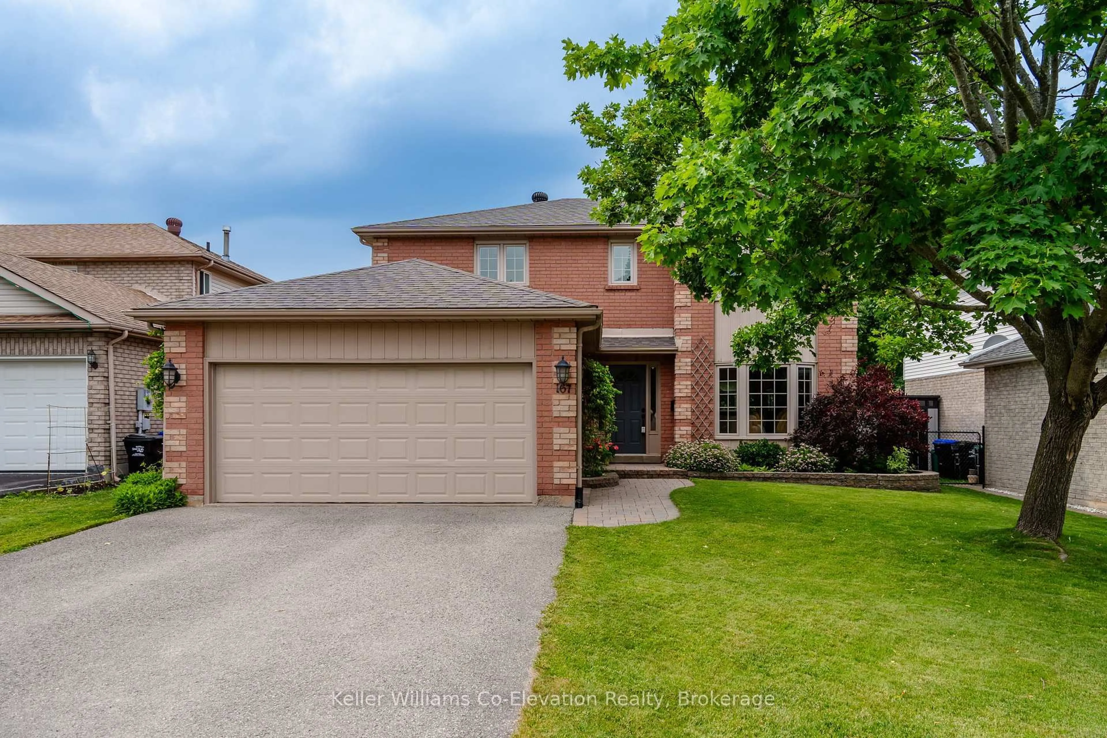 Home with brick exterior material, street for 167 LUCKPORT Cres, Midland Ontario L4R 4Y1