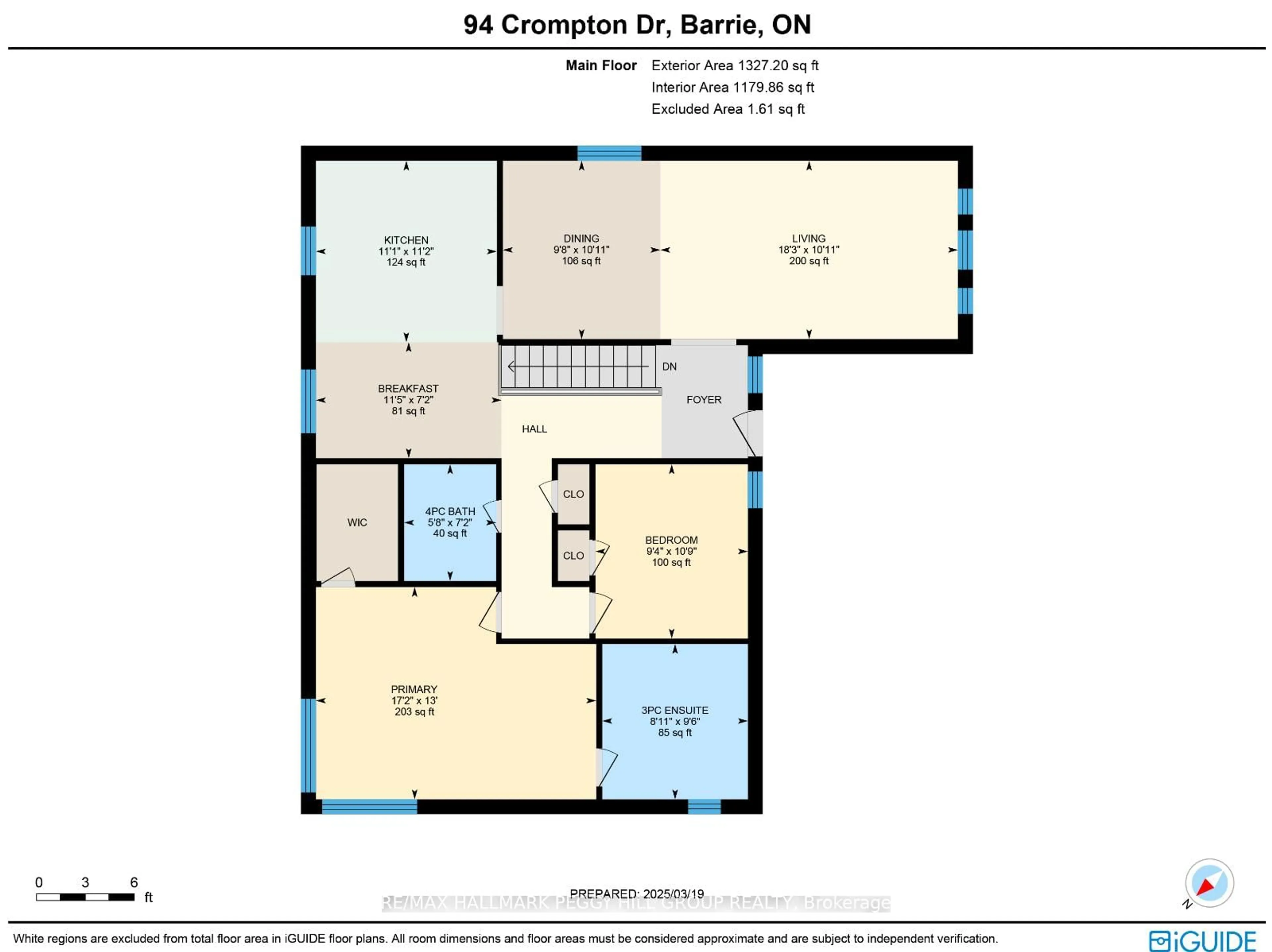 Floor plan for 94 Crompton Dr, Barrie Ontario L4M 6P1