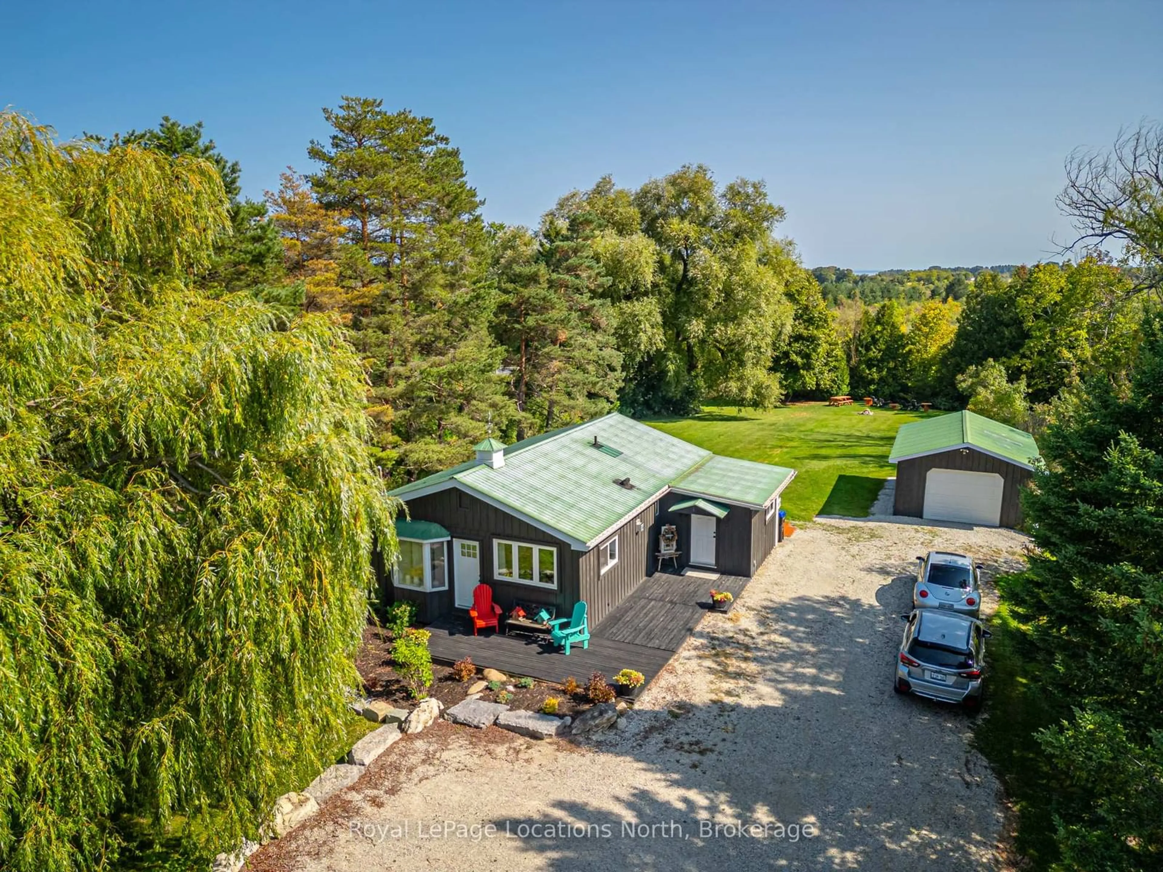 A pic from outside/outdoor area/front of a property/back of a property/a pic from drone, unknown for 795857 Grey Road 19 N/A, Collingwood Ontario L9Y 3Y9