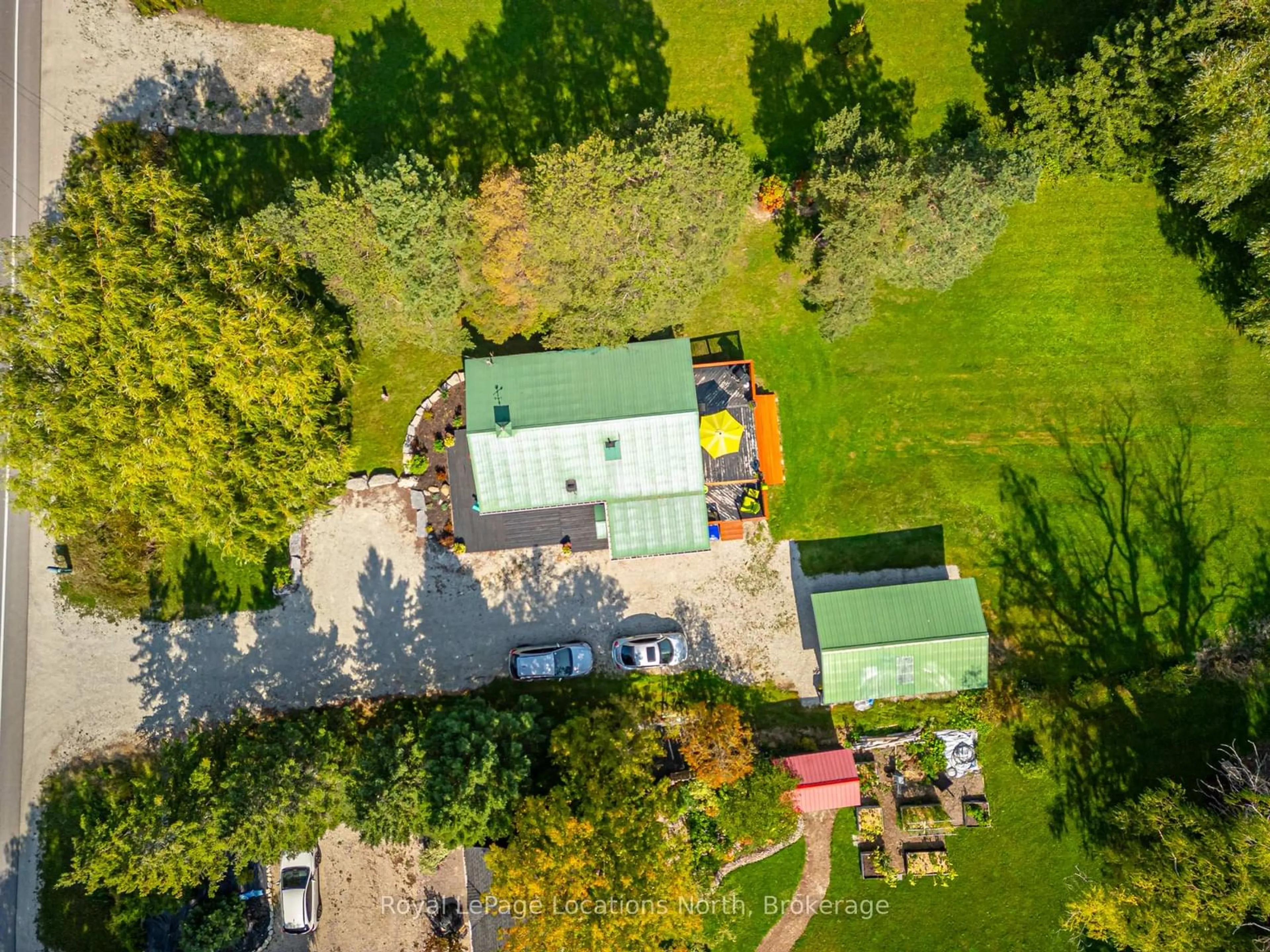 A pic from outside/outdoor area/front of a property/back of a property/a pic from drone, unknown for 795857 Grey Road 19 N/A, Collingwood Ontario L9Y 3Y9