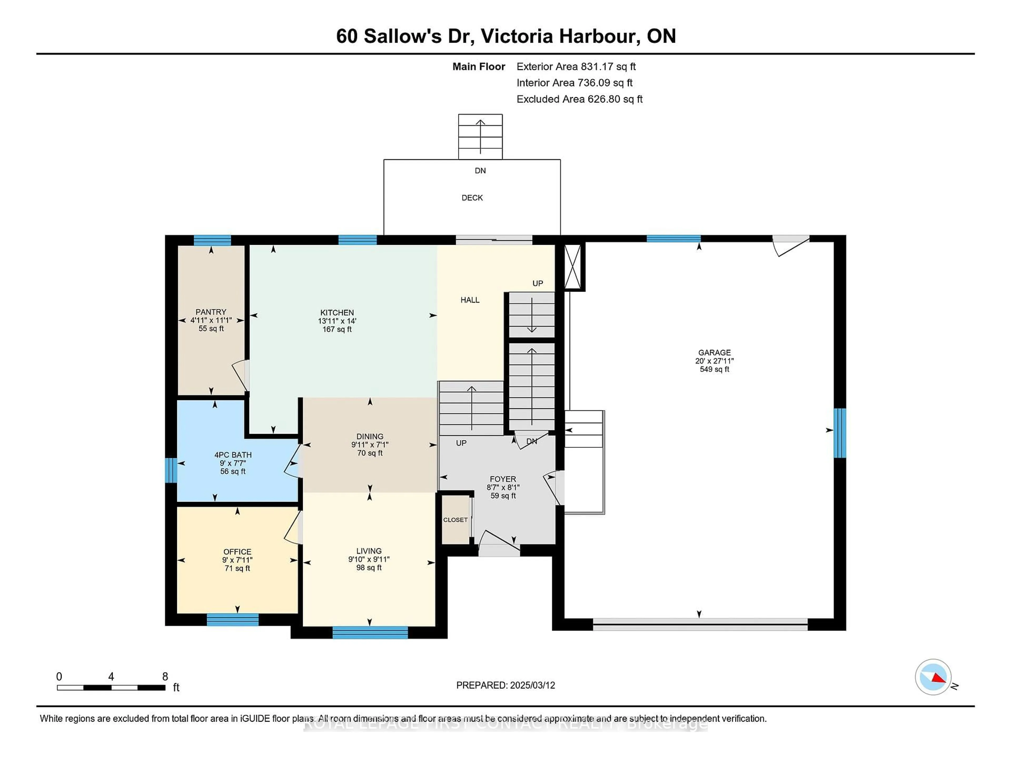 Floor plan for 60 Sallows Dr, Tay Ontario L0K 2A0