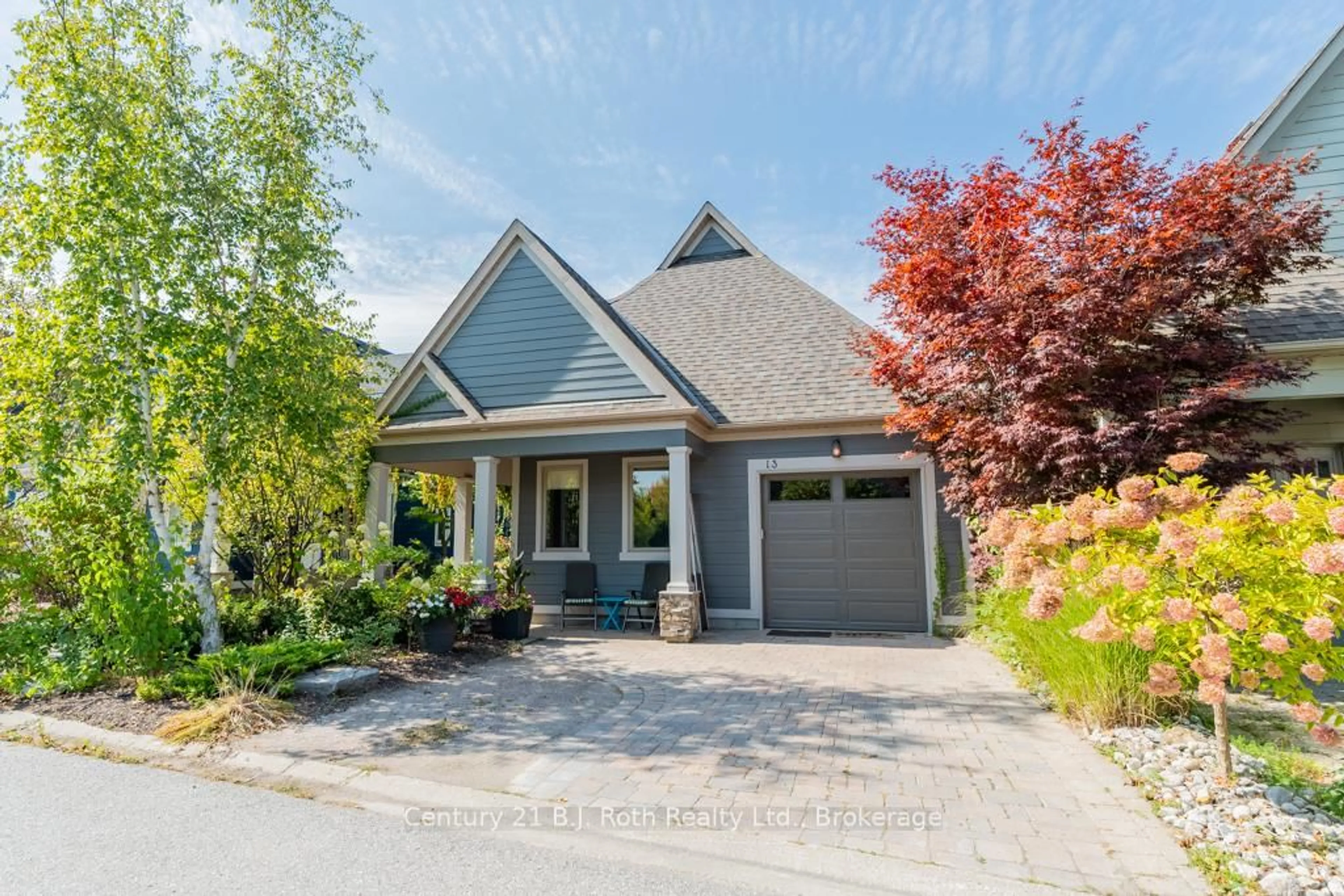 Home with brick exterior material, street for 5 Invermara Crt #13, Orillia Ontario L3V 8B4
