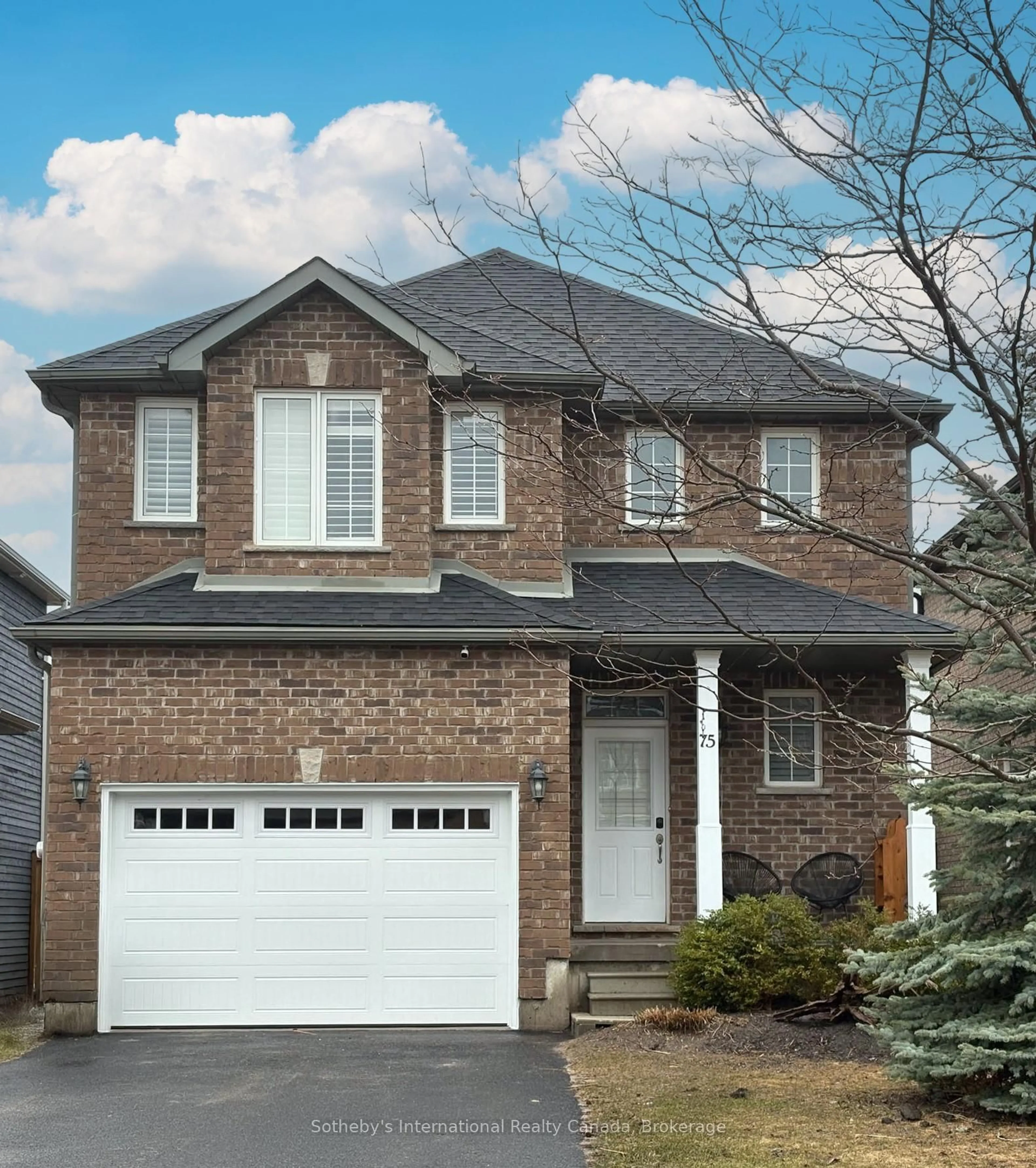 Home with brick exterior material, street for 75 Garbutt Cres, Collingwood Ontario L9Y 0H7