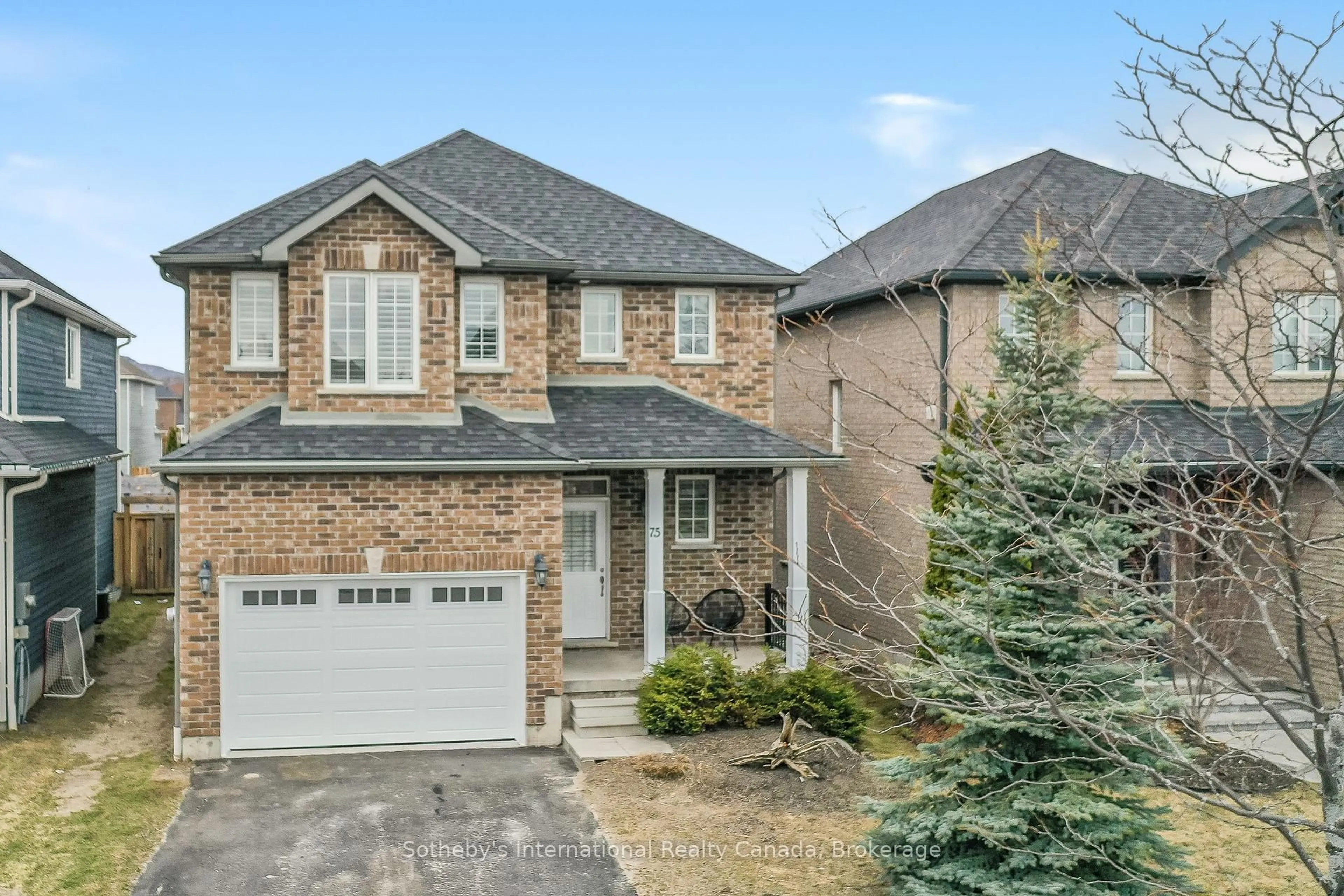 Home with brick exterior material, street for 75 Garbutt Cres, Collingwood Ontario L9Y 0H7