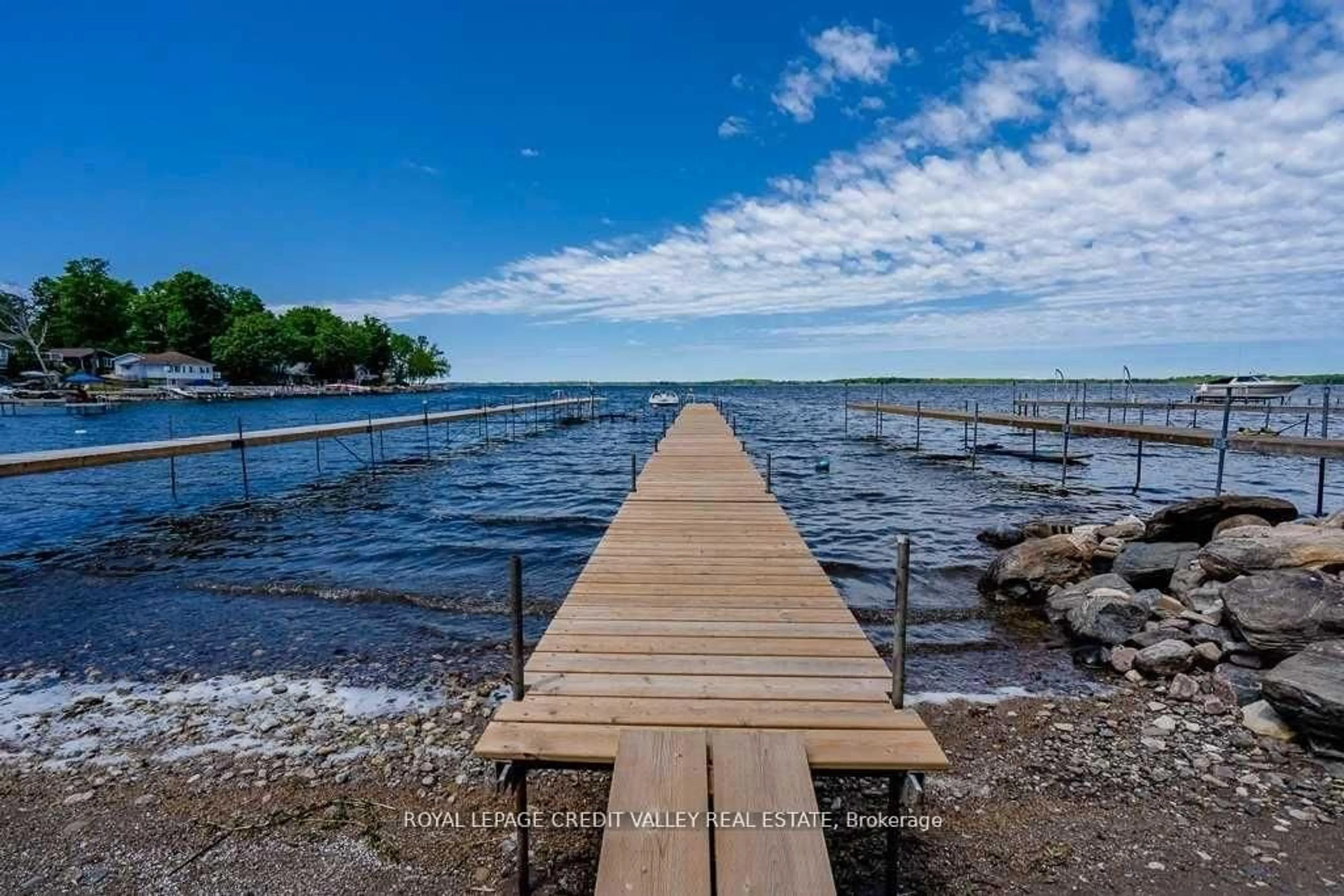 Patio, water/lake/river/ocean view for 230 Robins Point Rd, Tay Ontario L0K 2A0