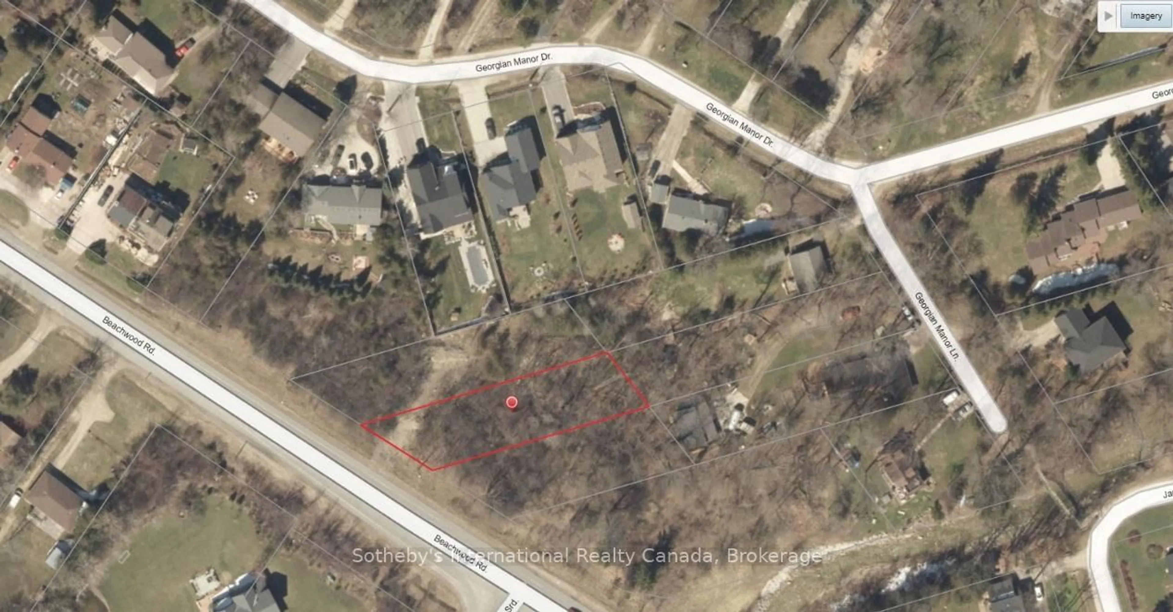 A pic from outside/outdoor area/front of a property/back of a property/a pic from drone, street for 9742 Beachwood Rd, Collingwood Ontario L9Y 2Z1