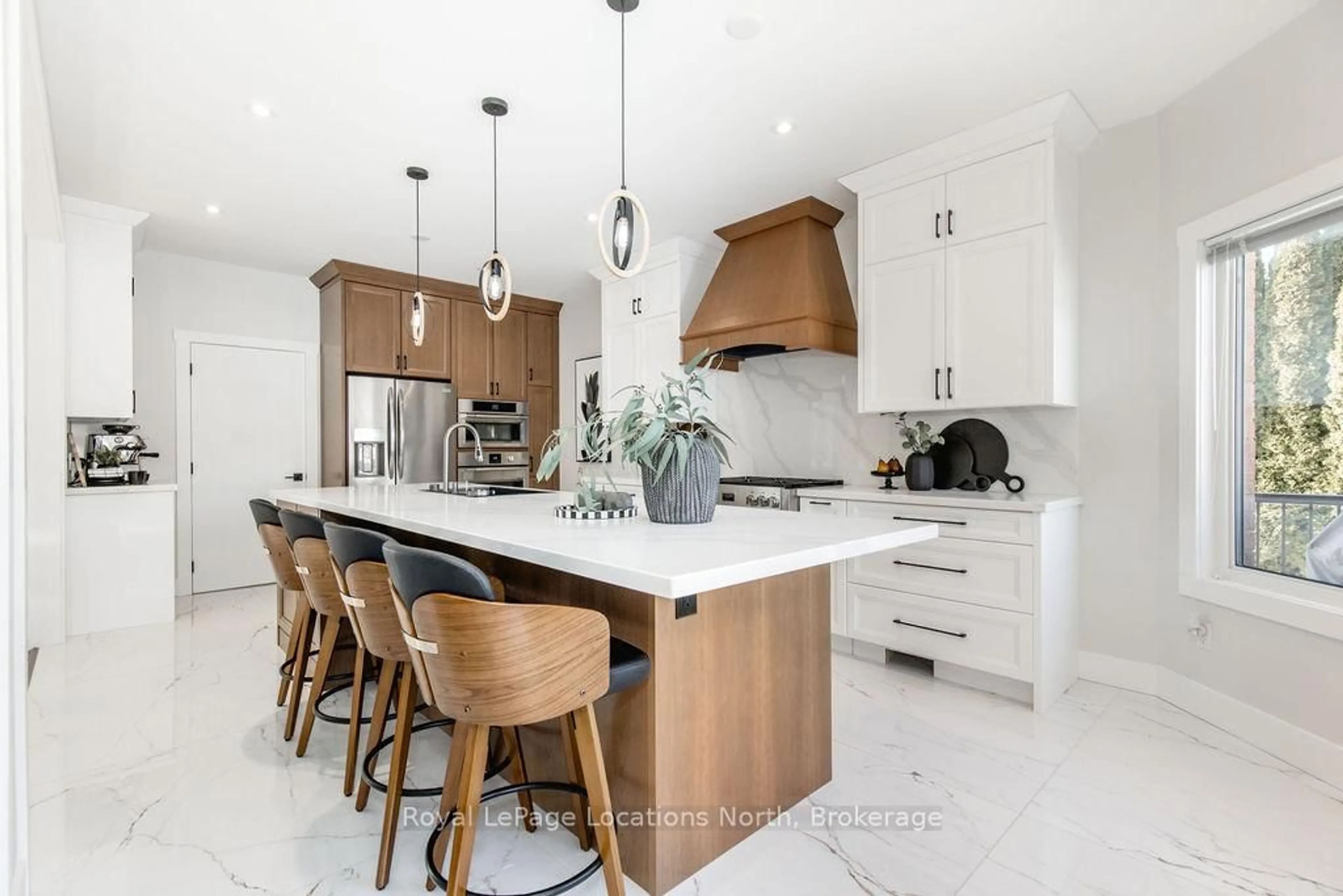 Contemporary kitchen, ceramic/tile floor for 143 WASAGA SANDS Dr, Wasaga Beach Ontario L9Z 1H9