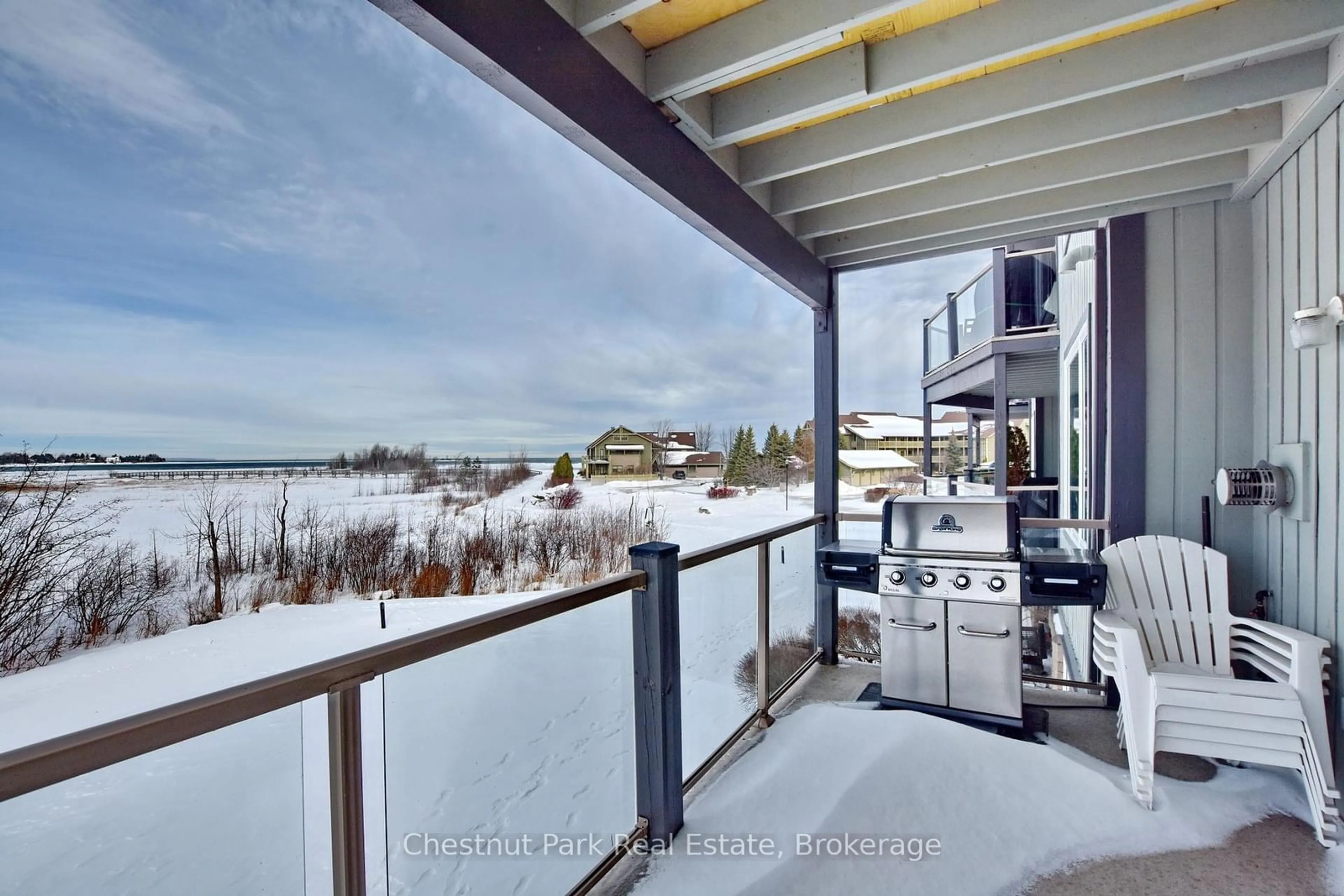 Balcony in the apartment, water/lake/river/ocean view for 650 Johnston Park Ave, Collingwood Ontario L9Y 5C7
