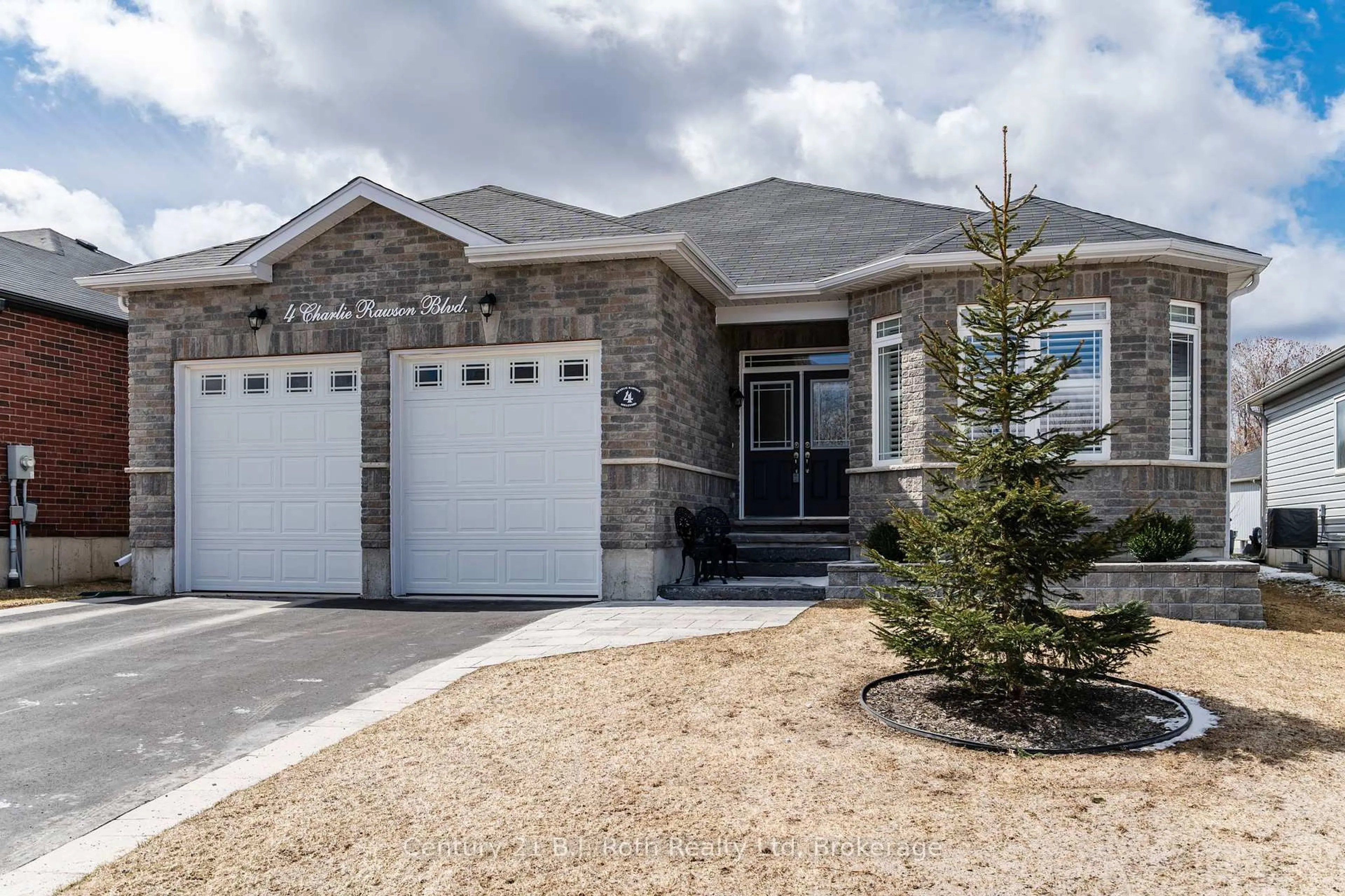 Home with brick exterior material, street for 4 Charlie Rawson Blvd, Tay Ontario L0K 2A0