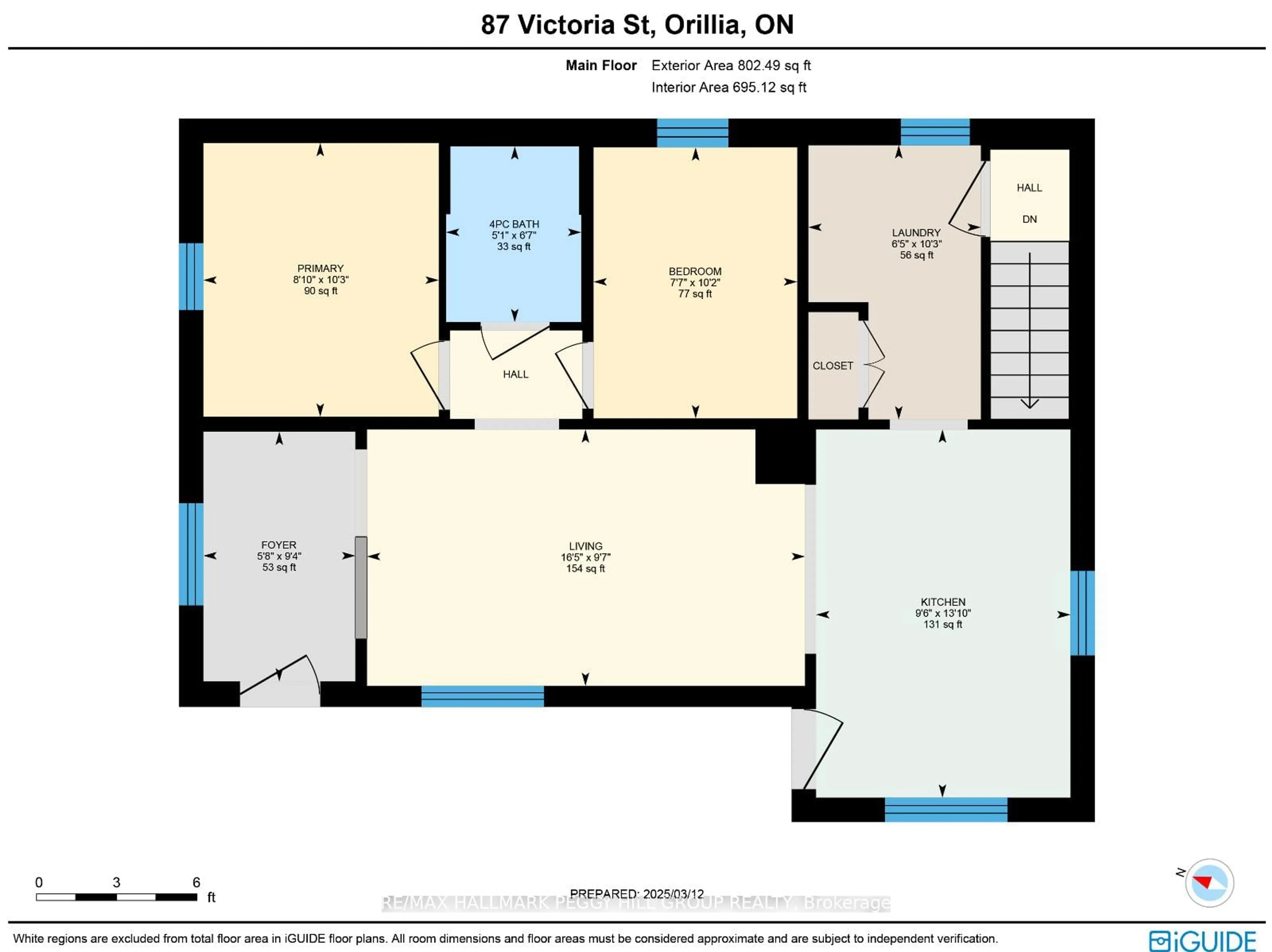 Floor plan for 87 Victoria St, Orillia Ontario L3V 2V9