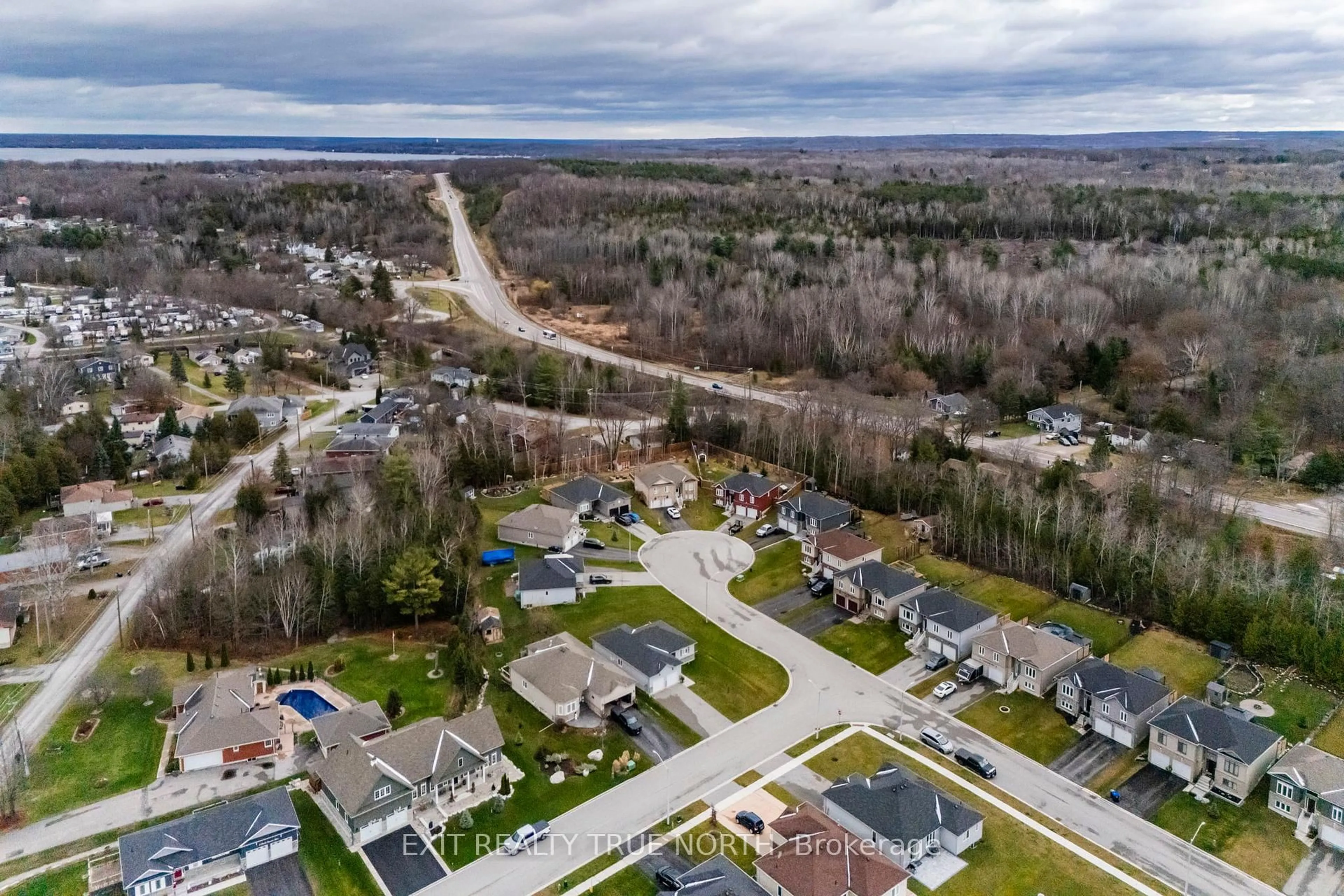 A pic from outside/outdoor area/front of a property/back of a property/a pic from drone, water/lake/river/ocean view for 11 Charlie Rawson Blvd, Tay Ontario L0K 2A0