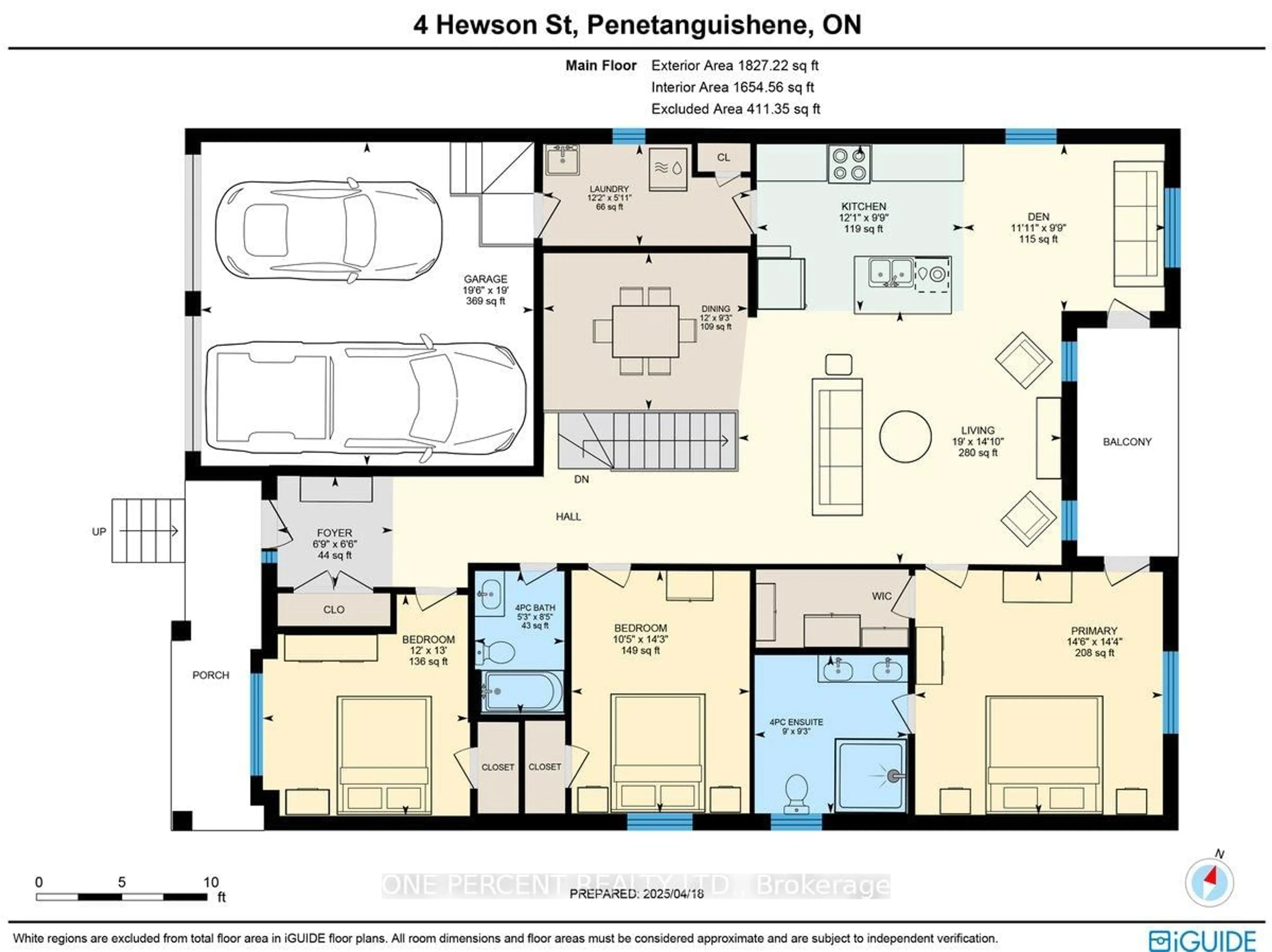 Floor plan for 4 HEWSON St, Penetanguishene Ontario L9M 0V8