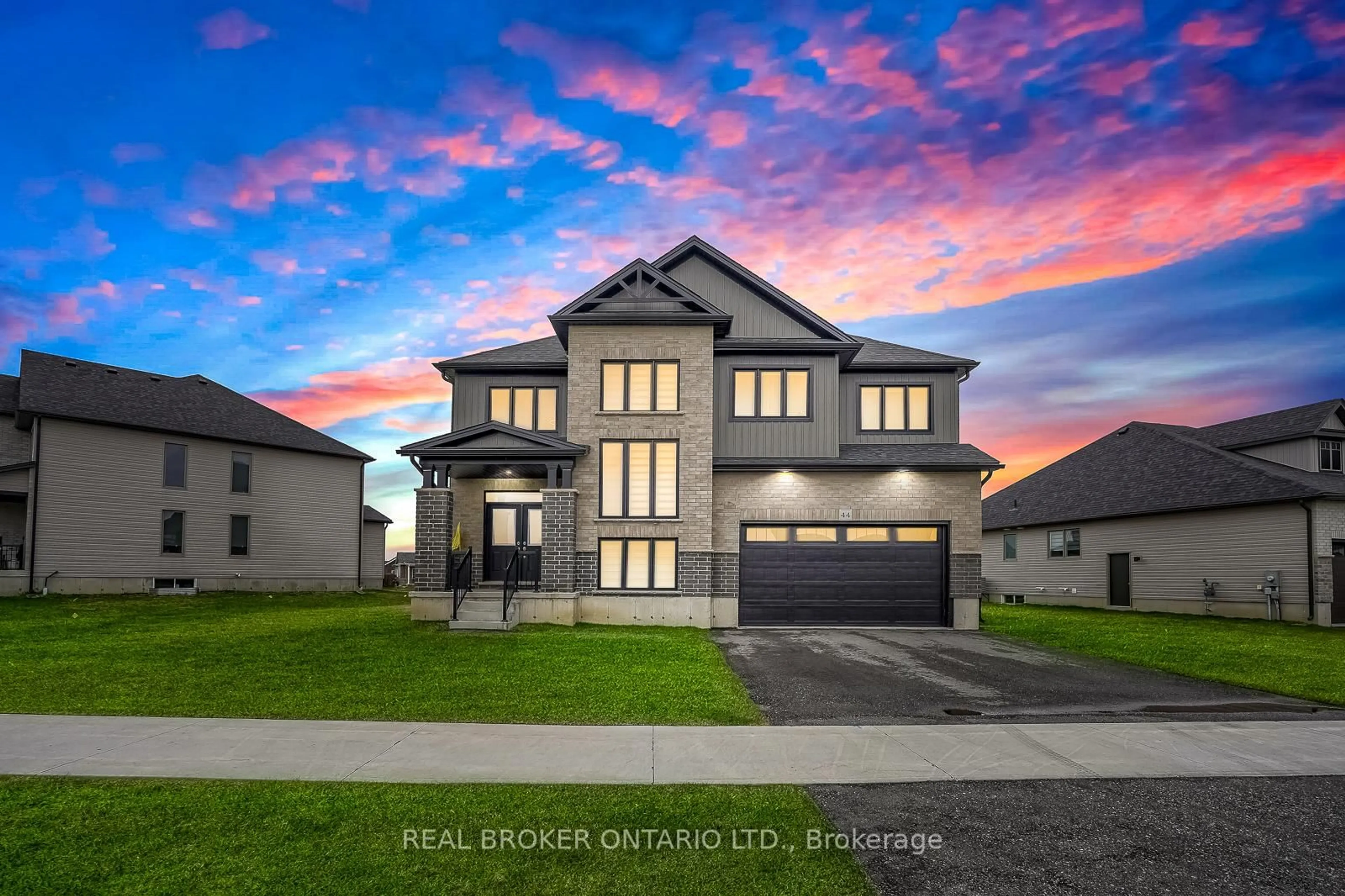 Home with brick exterior material, street for 44 Allenwood Rd, Springwater Ontario L0L 1P0
