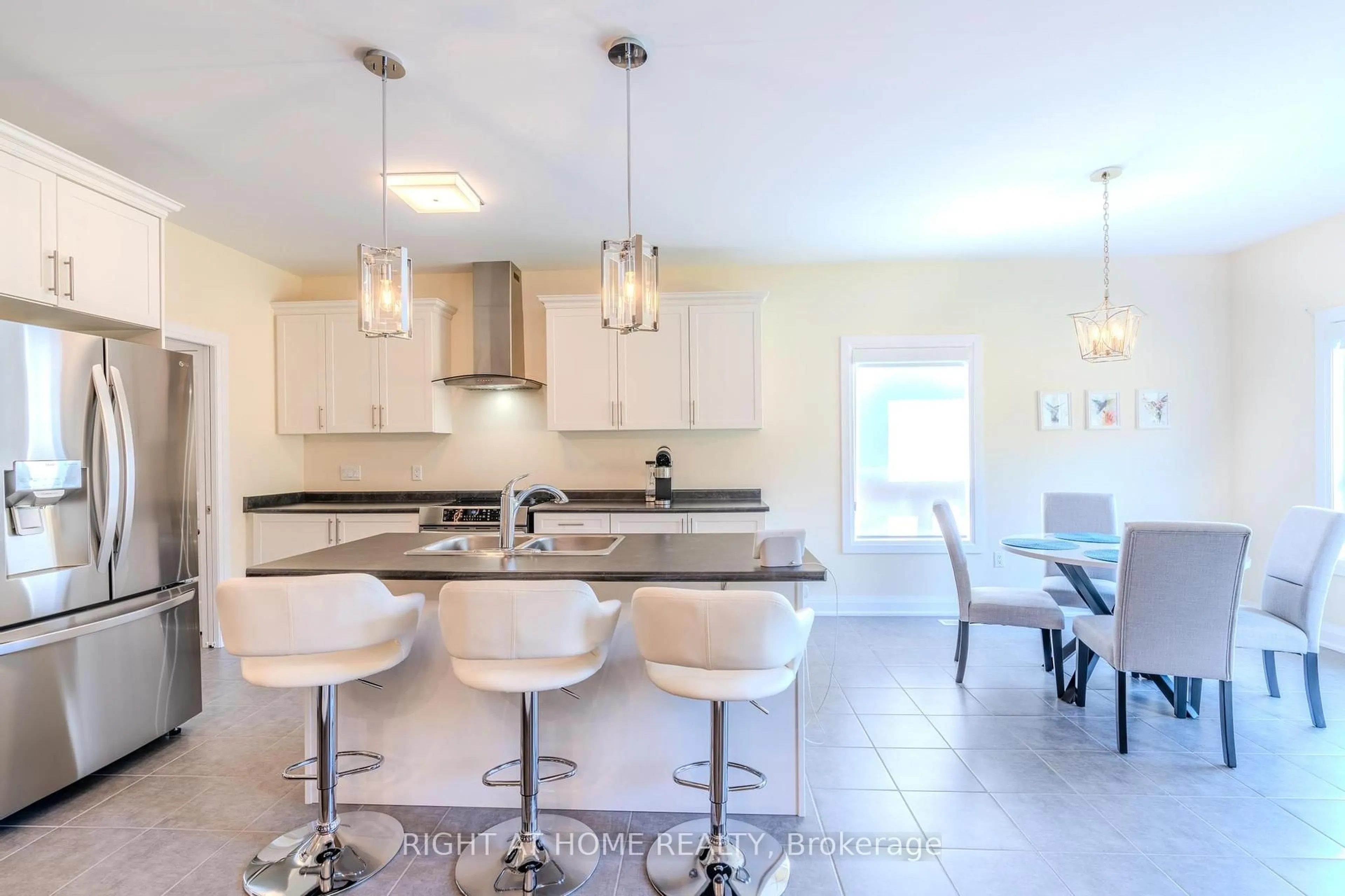 Open concept kitchen, ceramic/tile floor for 9 Beausoleil Dr, Penetanguishene Ontario L9M 0V8