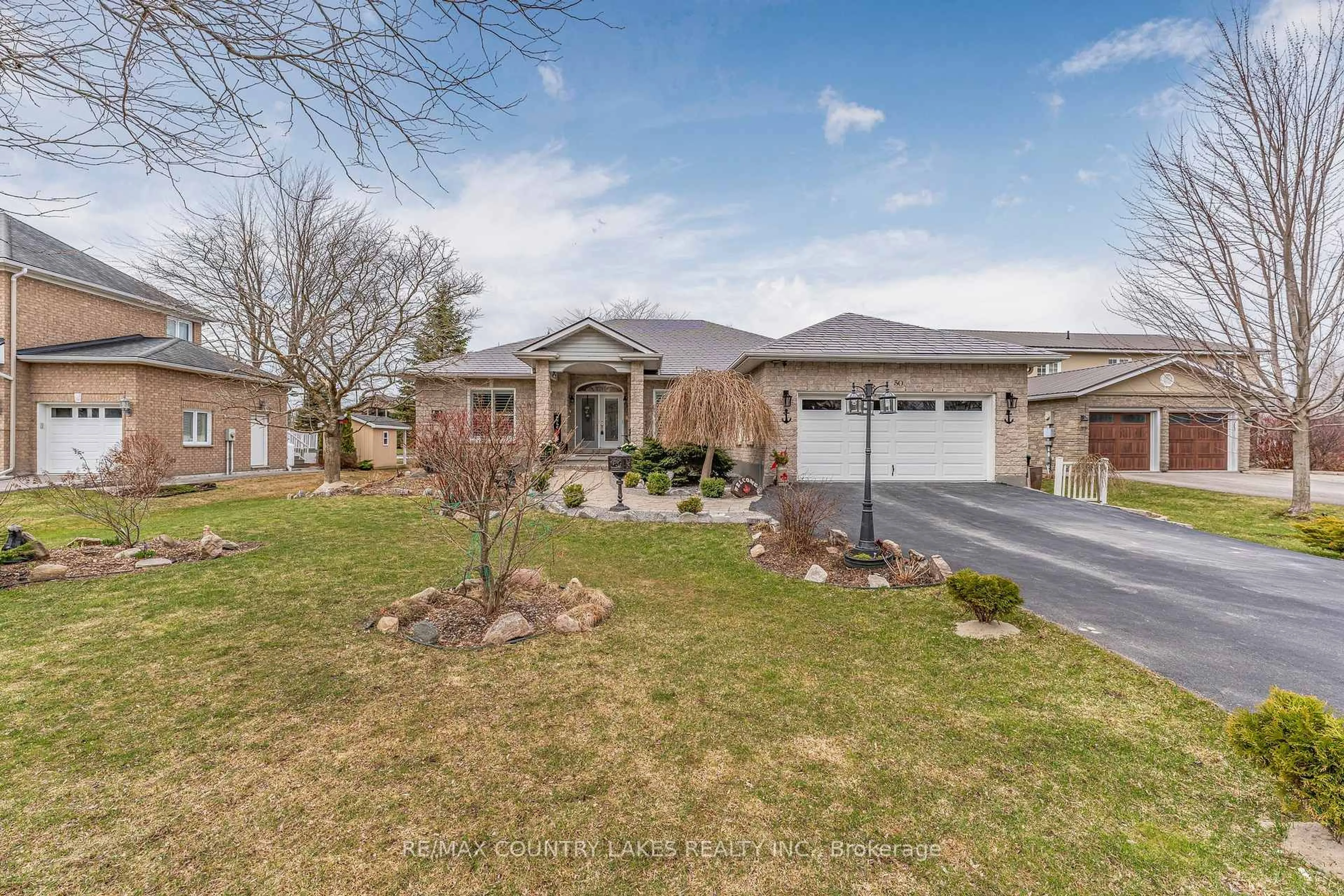 Home with brick exterior material, street for 50 Laguna Pkwy, Ramara Ontario L0K 1B0