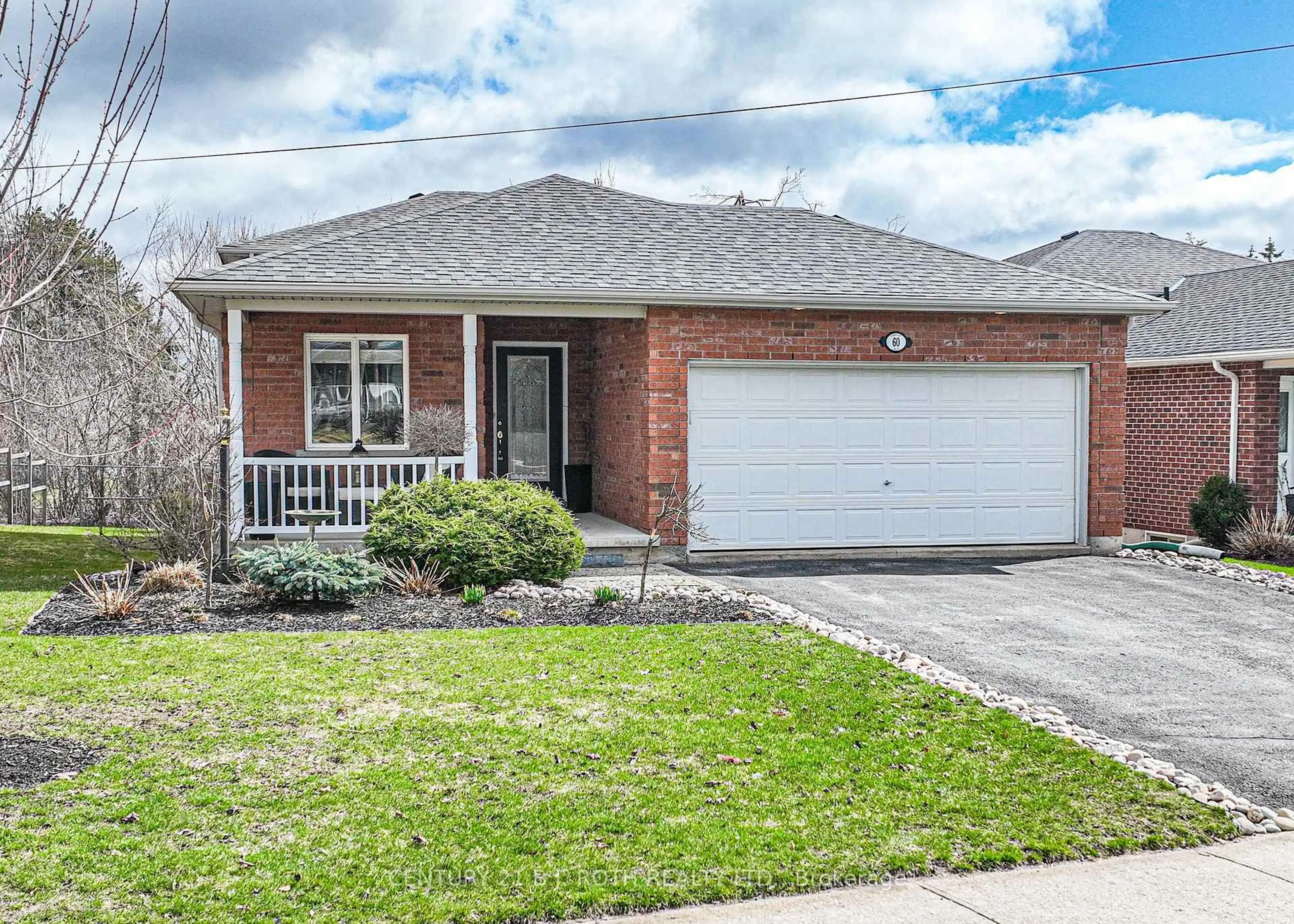Home with brick exterior material, street for 60 Woodside Dr, Orillia Ontario L3V 7N9