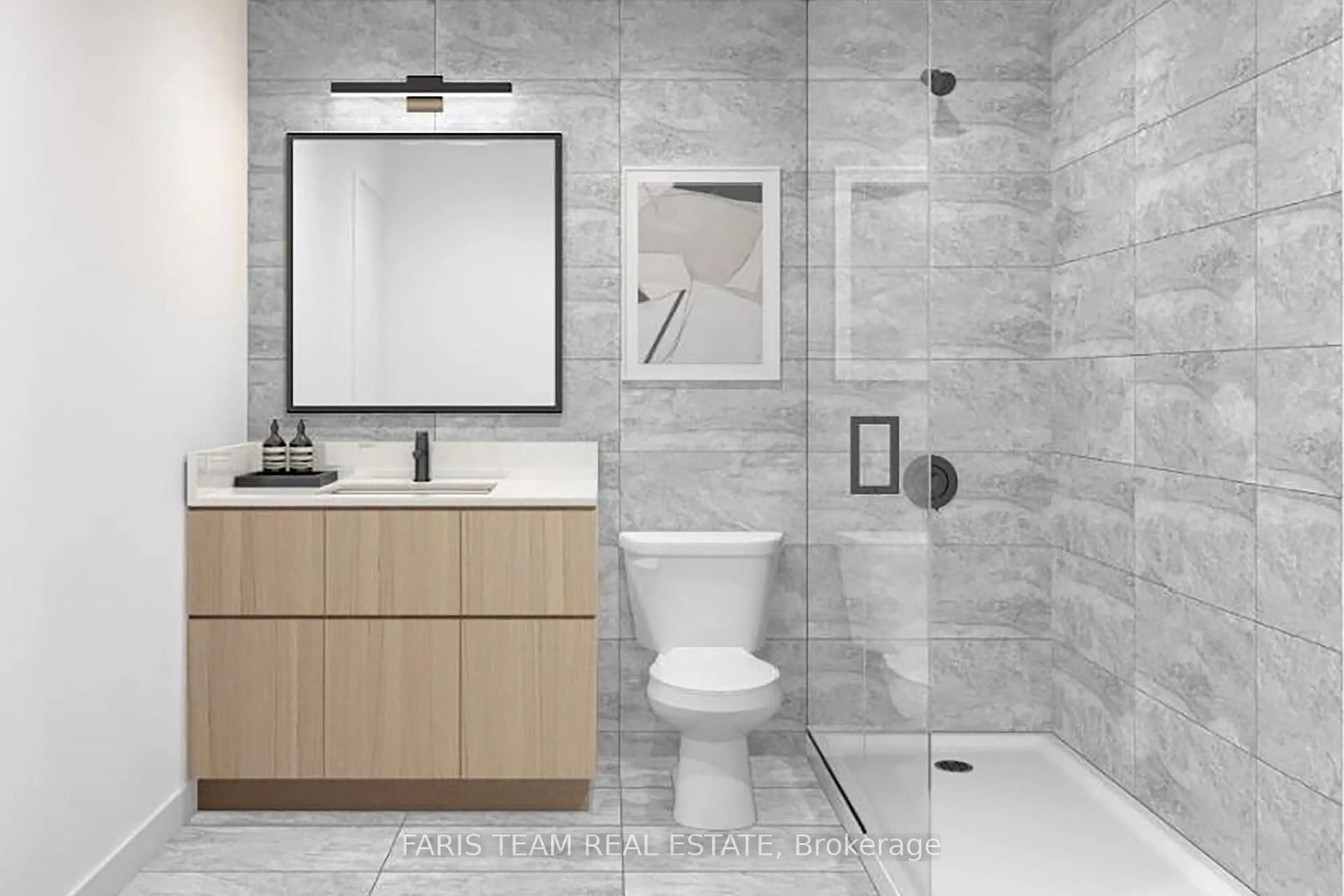 Contemporary bathroom, ceramic/tile floor for 31 Huron St #410, Collingwood Ontario L9Y 1C3
