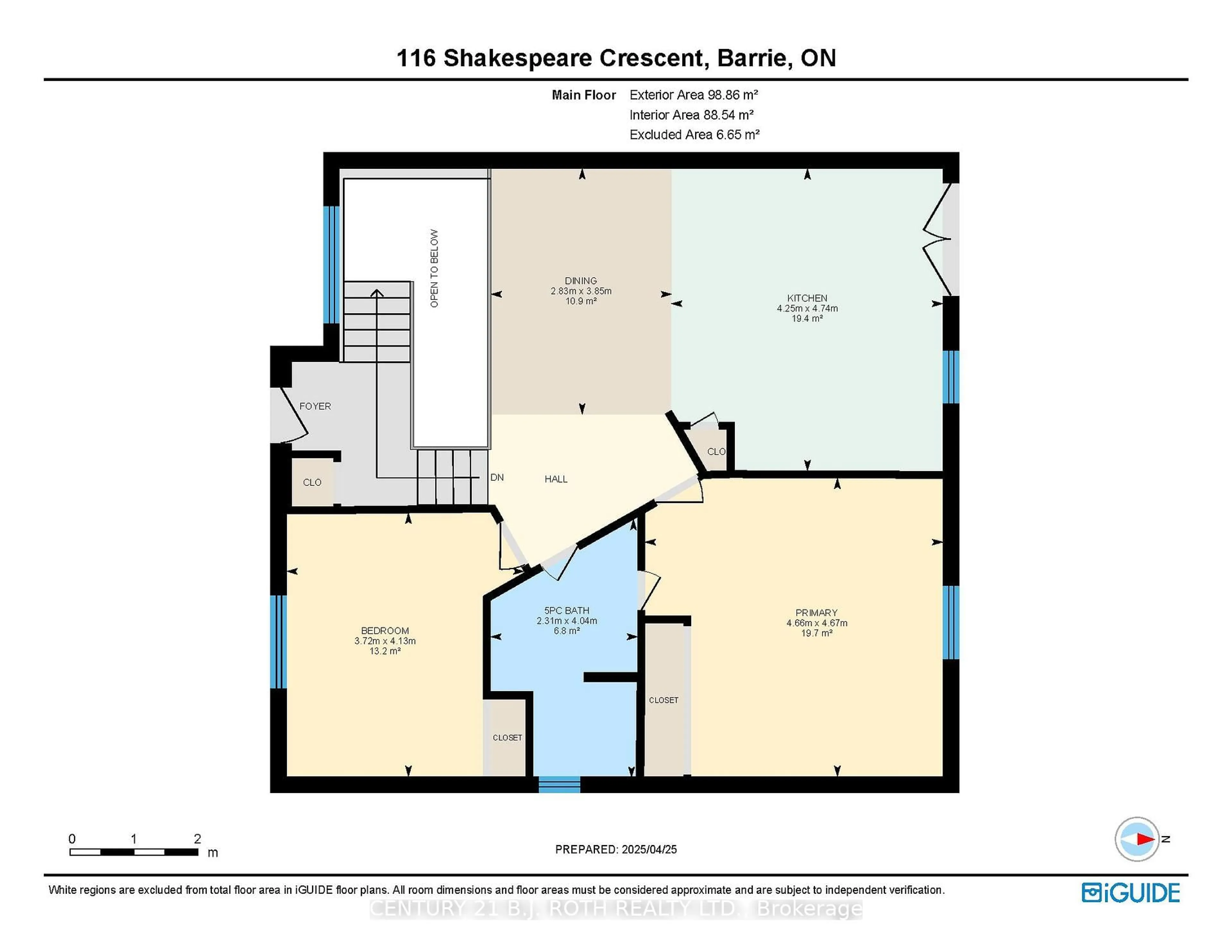 Floor plan for 116 Shakespeare Cres, Barrie Ontario L4N 6B6