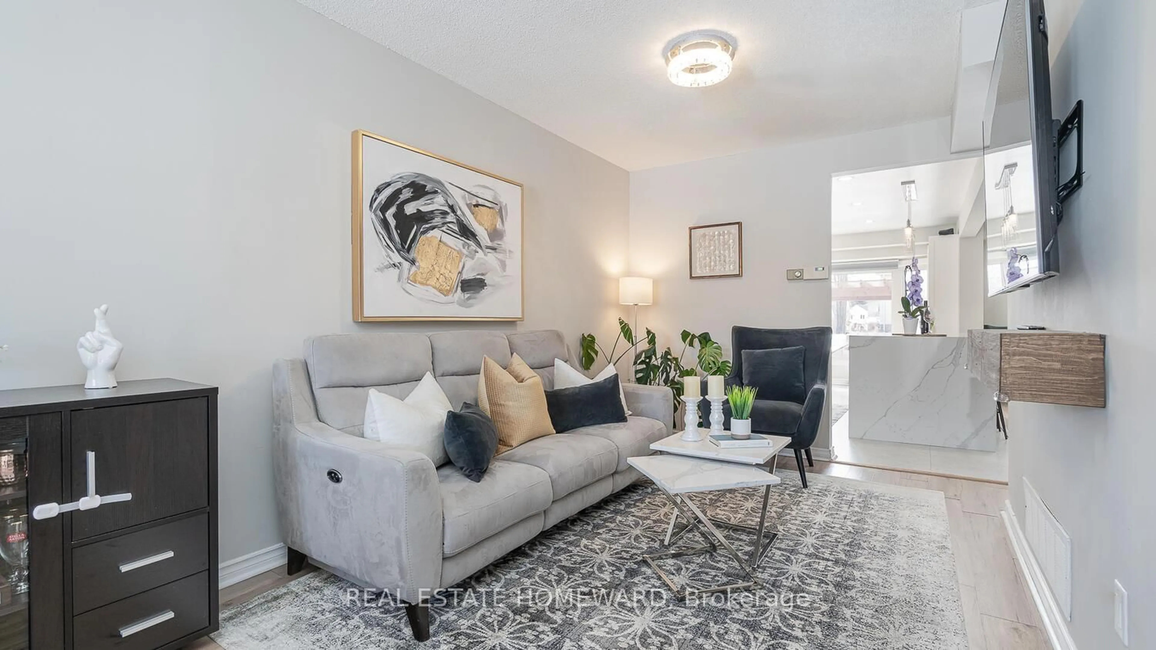 Living room with furniture, unknown for 81 Hadden Cres, Barrie Ontario L4M 6G7