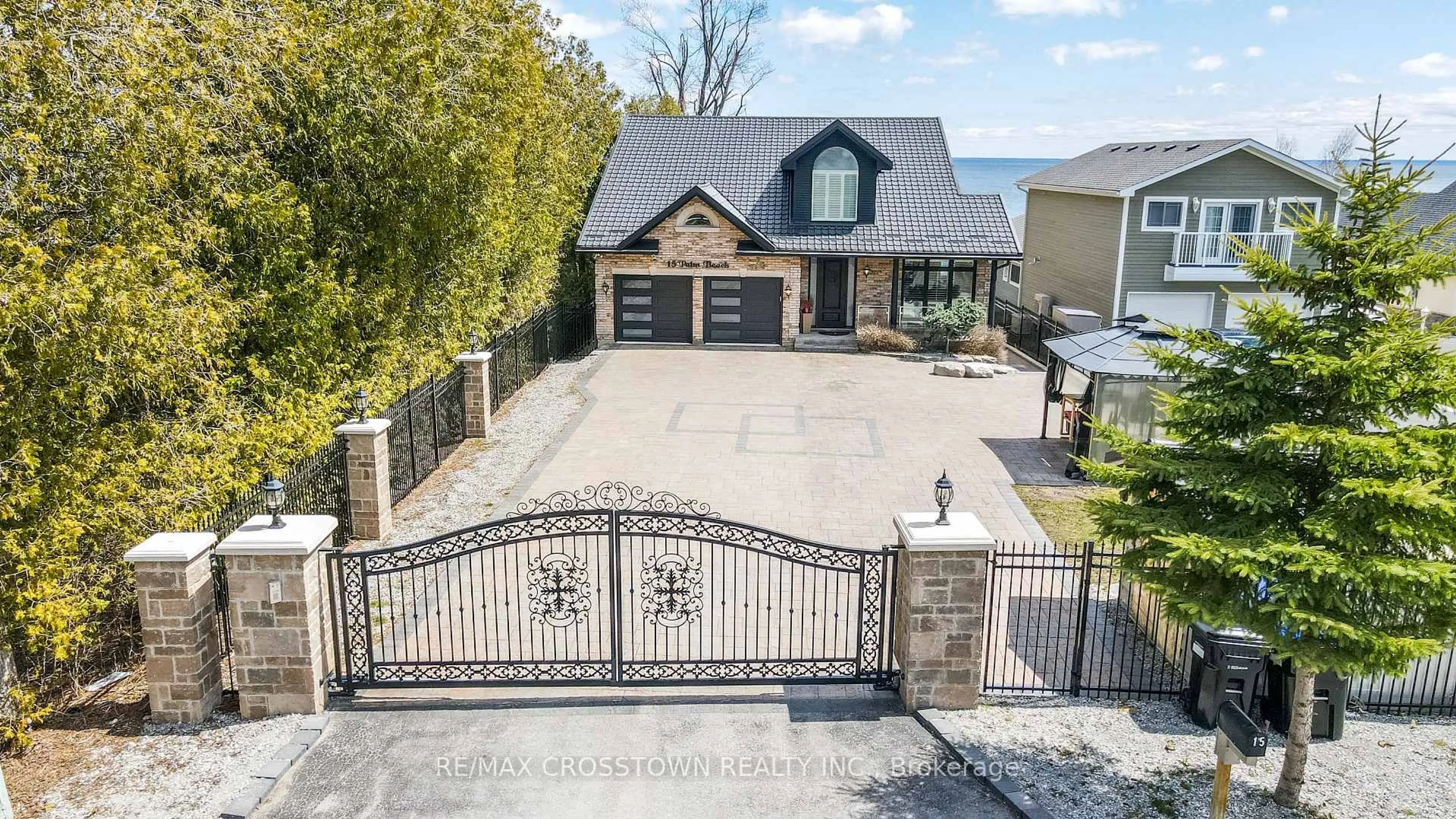 A pic from outside/outdoor area/front of a property/back of a property/a pic from drone, street for 15 Palm Beach Rd, Oro-Medonte Ontario L0L 1T0