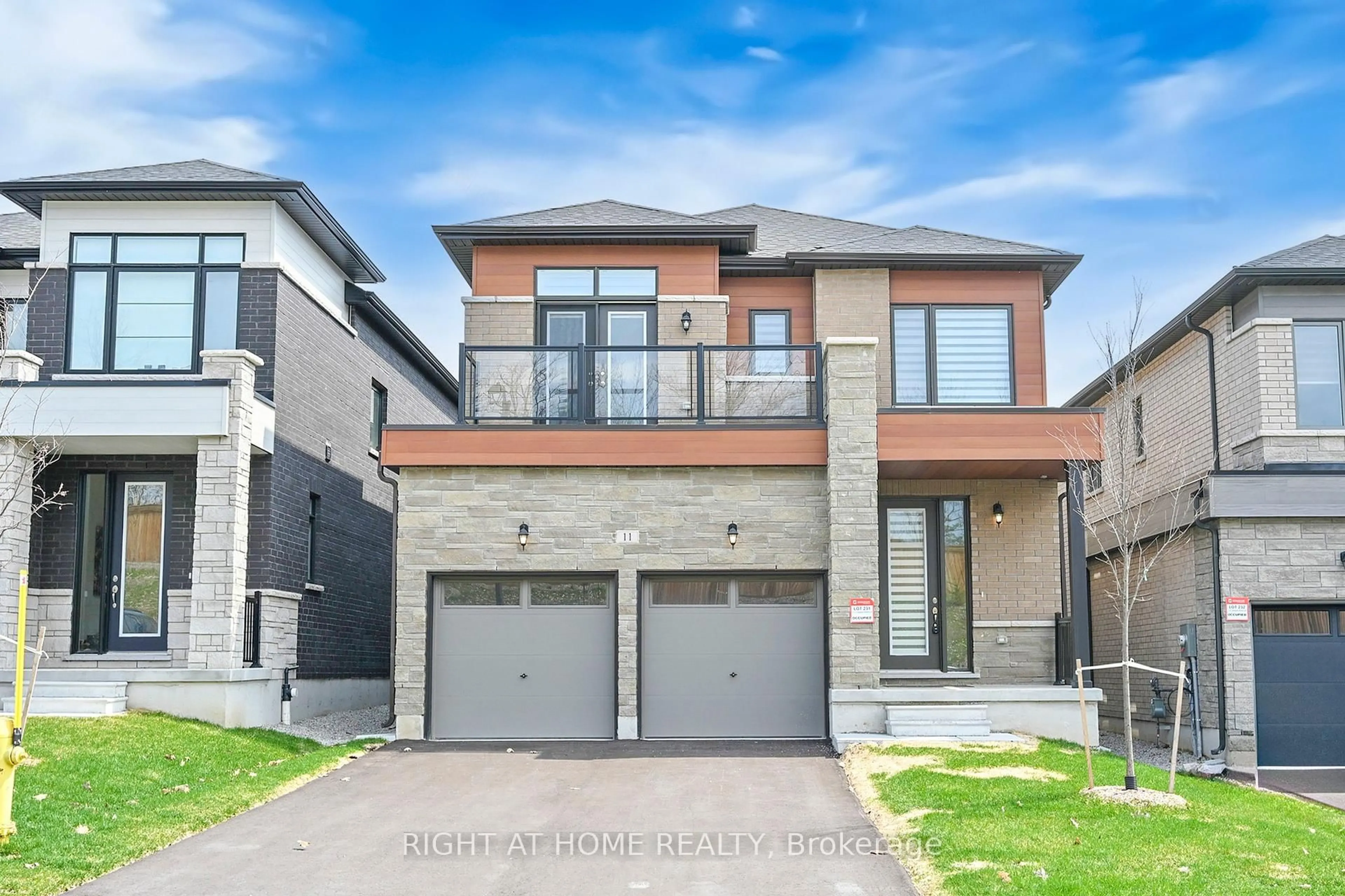 Home with brick exterior material, street for 11 Calypso Ave, Springwater Ontario L9X 2E1