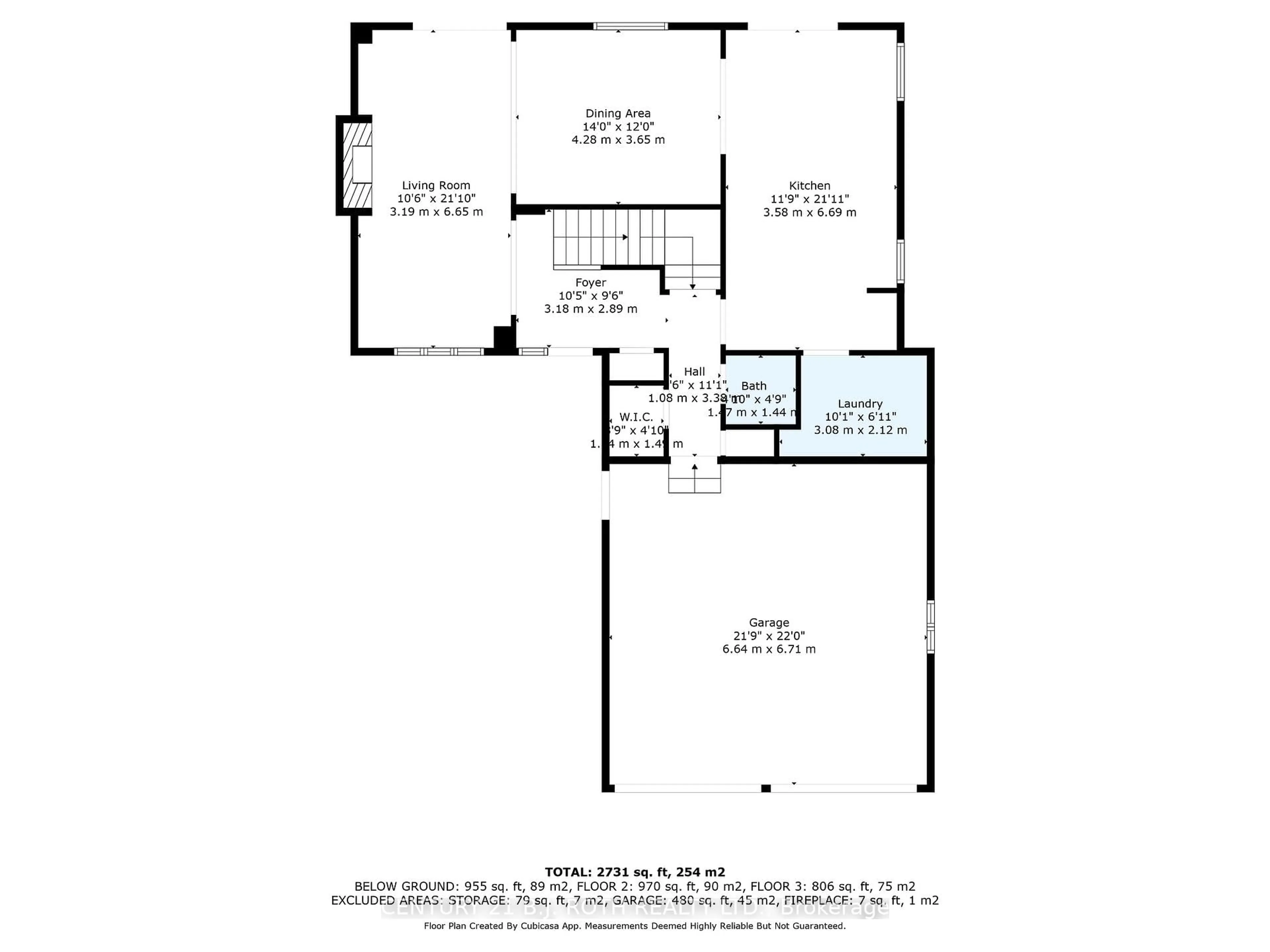 Floor plan for 719 Broadview Ave, Orillia Ontario L3V 6P1