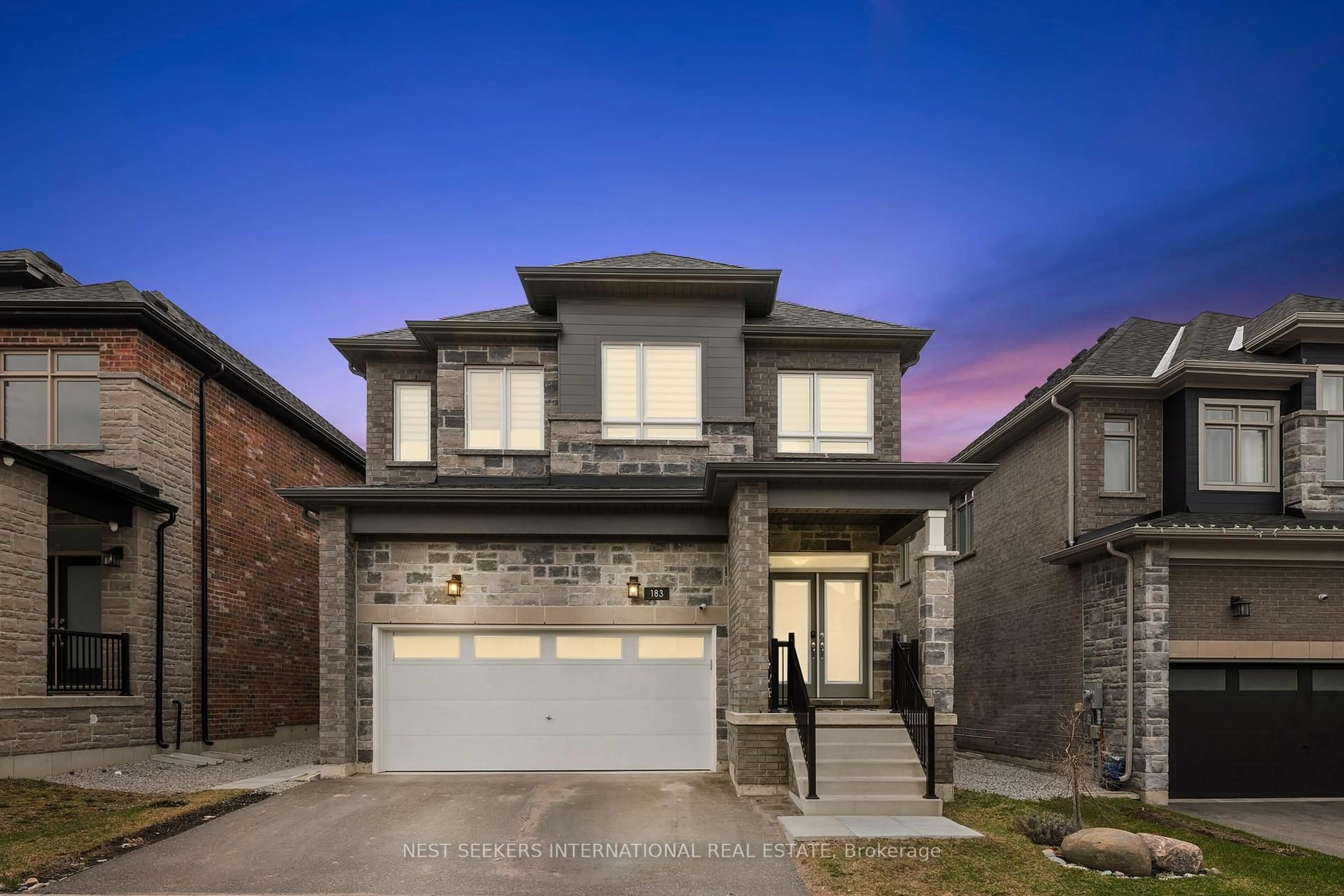 Home with brick exterior material, street for 183 Franklin Tr, Barrie Ontario L9J 0J1