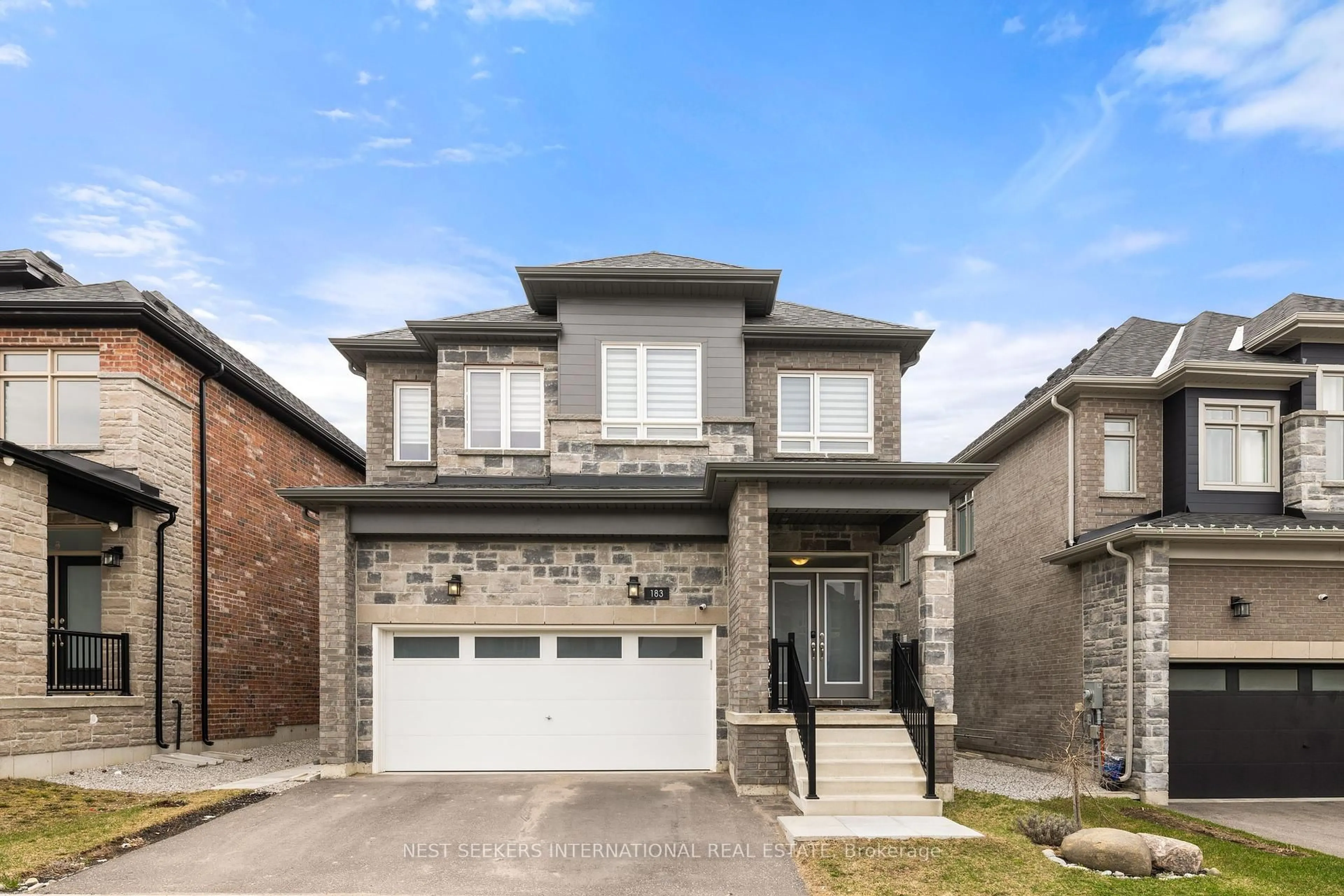 Home with brick exterior material, street for 183 Franklin Tr, Barrie Ontario L9J 0J1