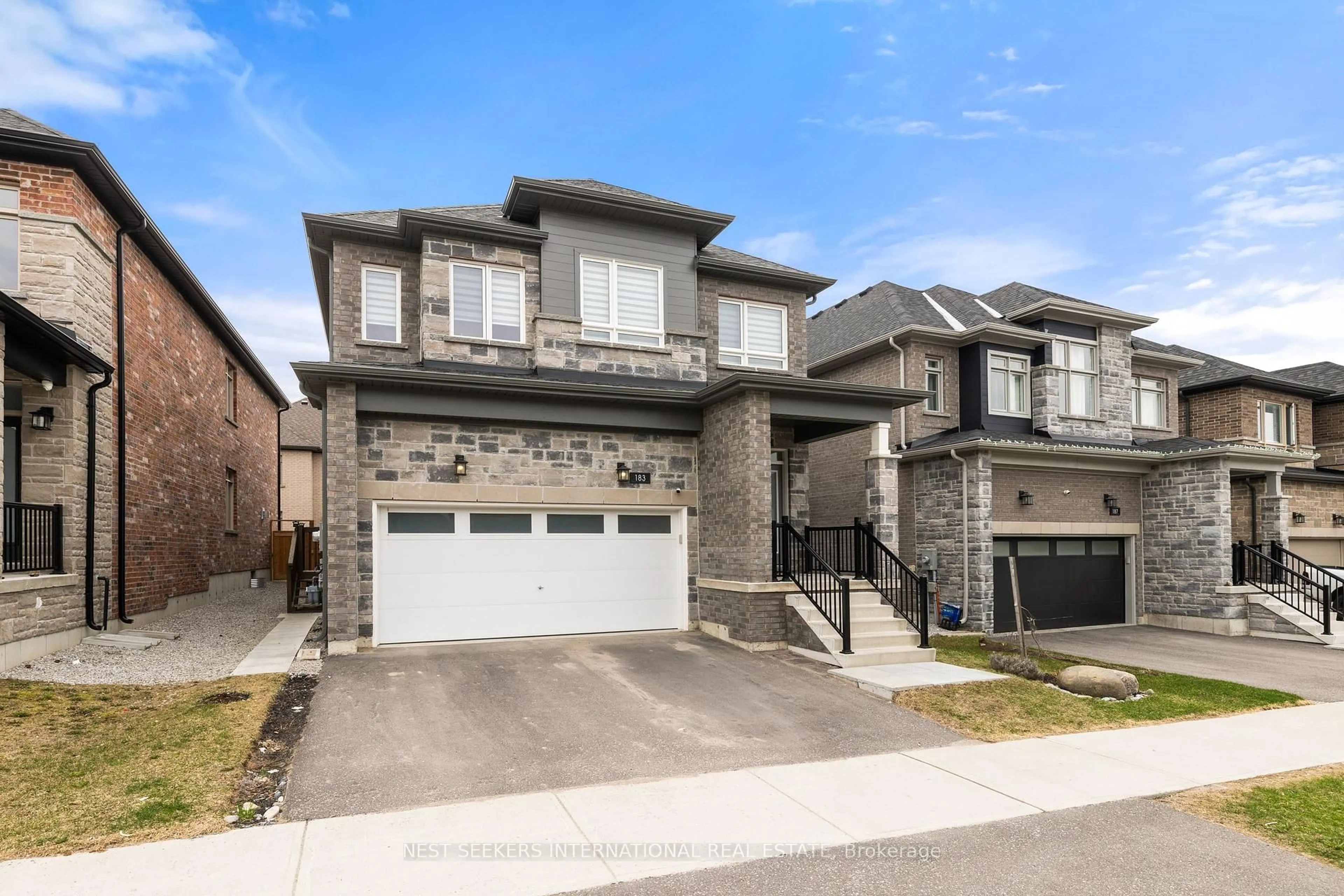 Home with brick exterior material, street for 183 Franklin Tr, Barrie Ontario L9J 0J1