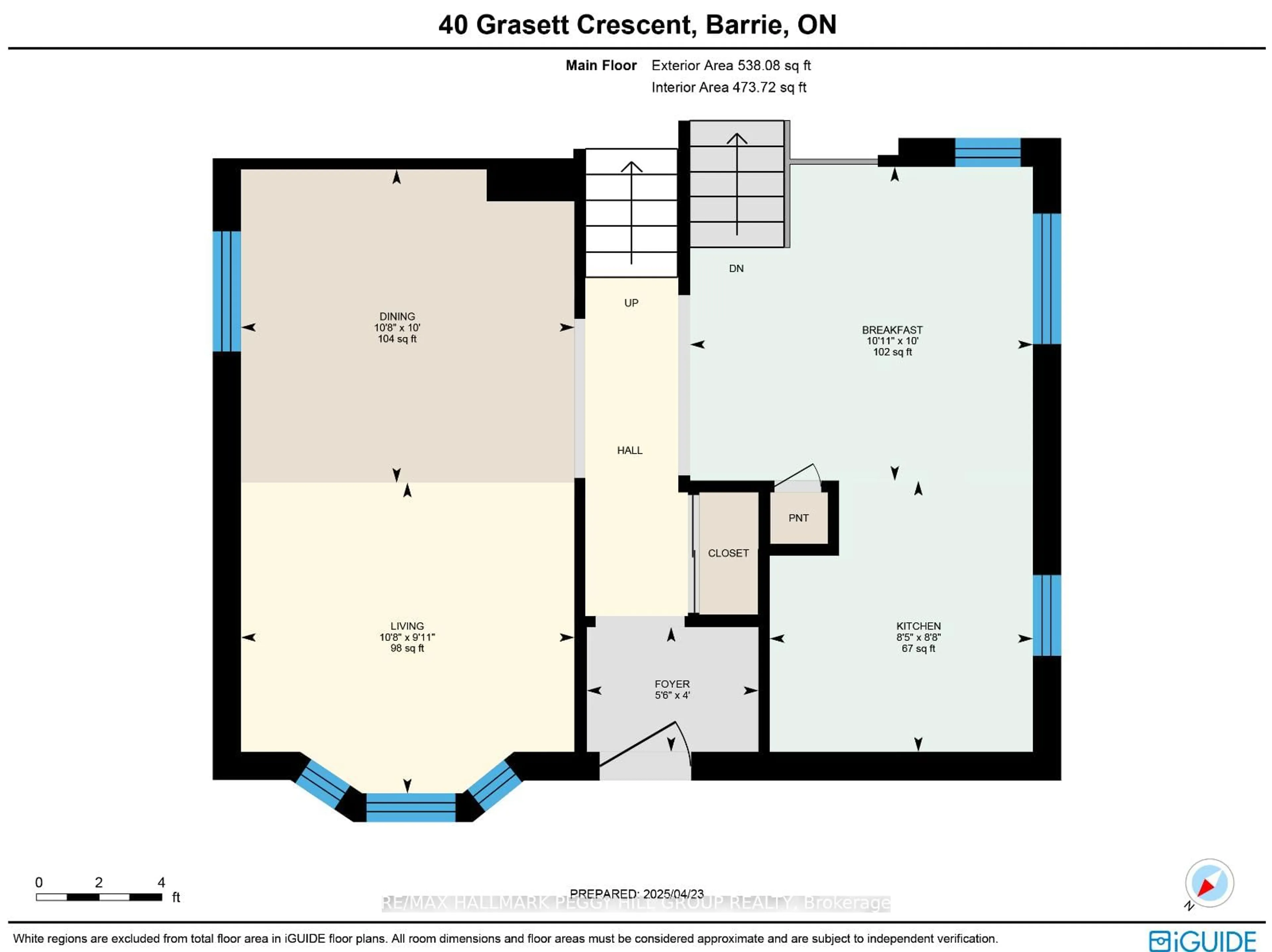 Floor plan for 40 Grasett Cres, Barrie Ontario L4N 6Z6