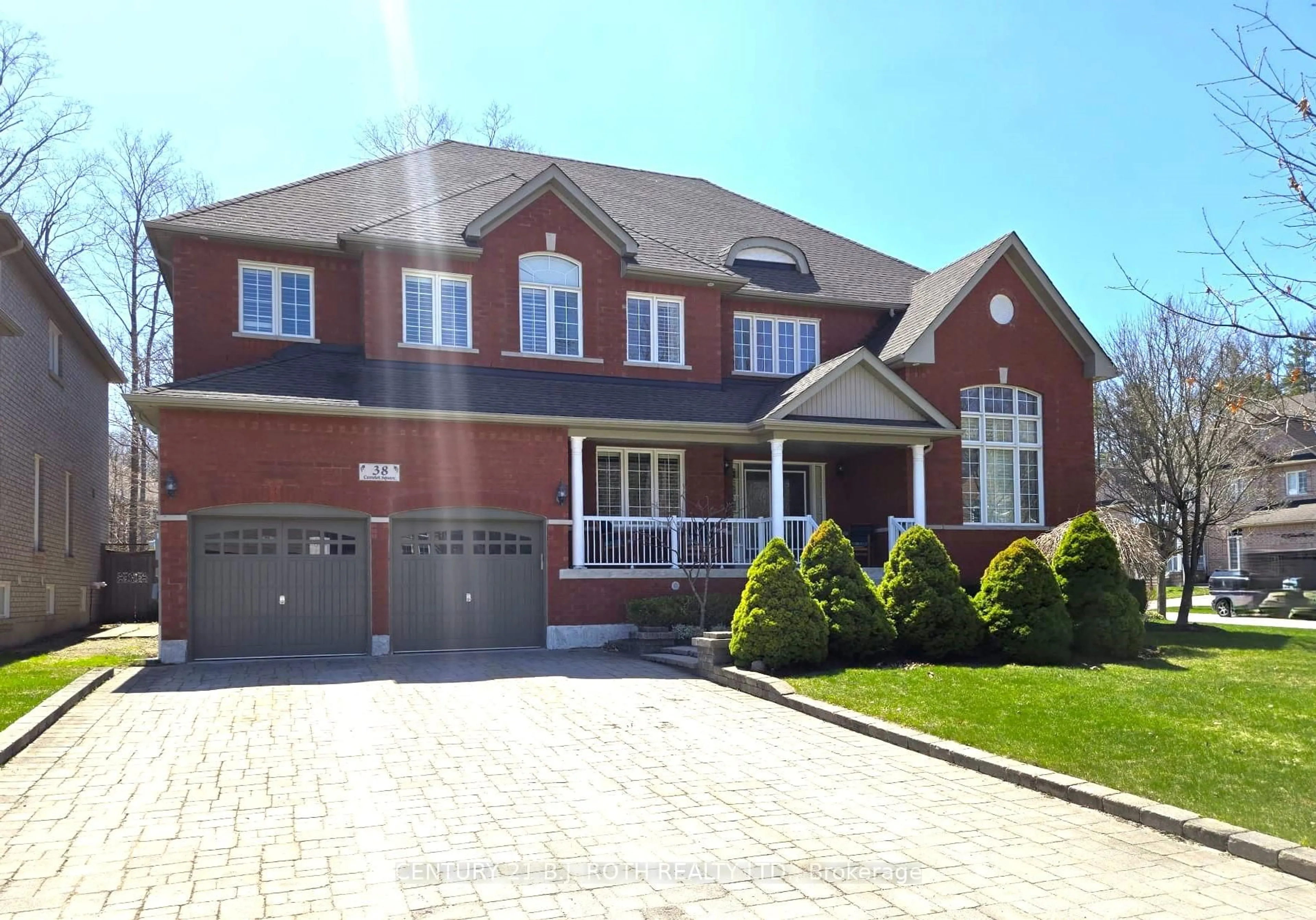 Home with brick exterior material, street for 38 Camelot Sq, Barrie Ontario L4M 0C3