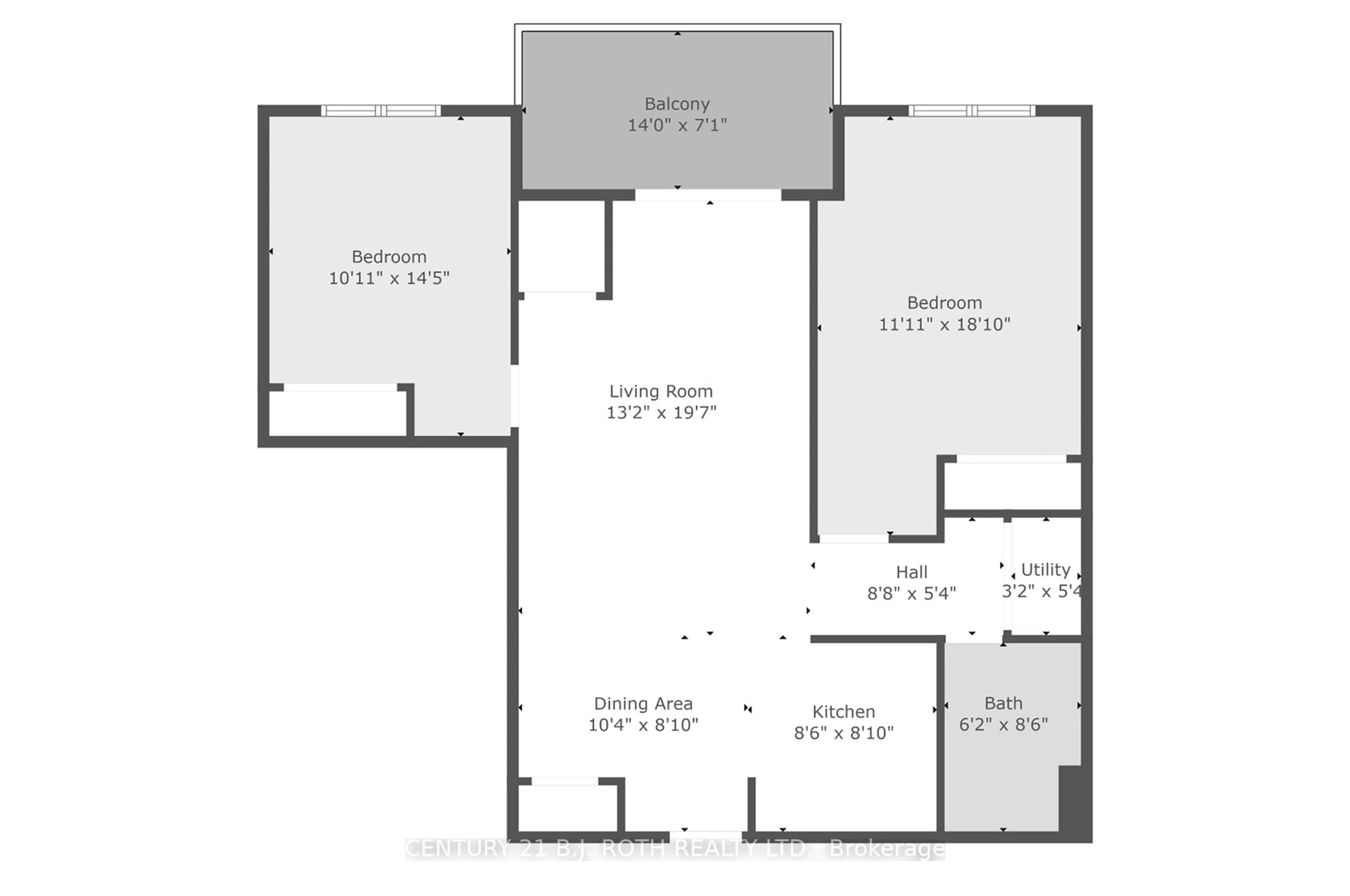 Floor plan for 54 KODA St #409, Barrie Ontario L9J 0J6