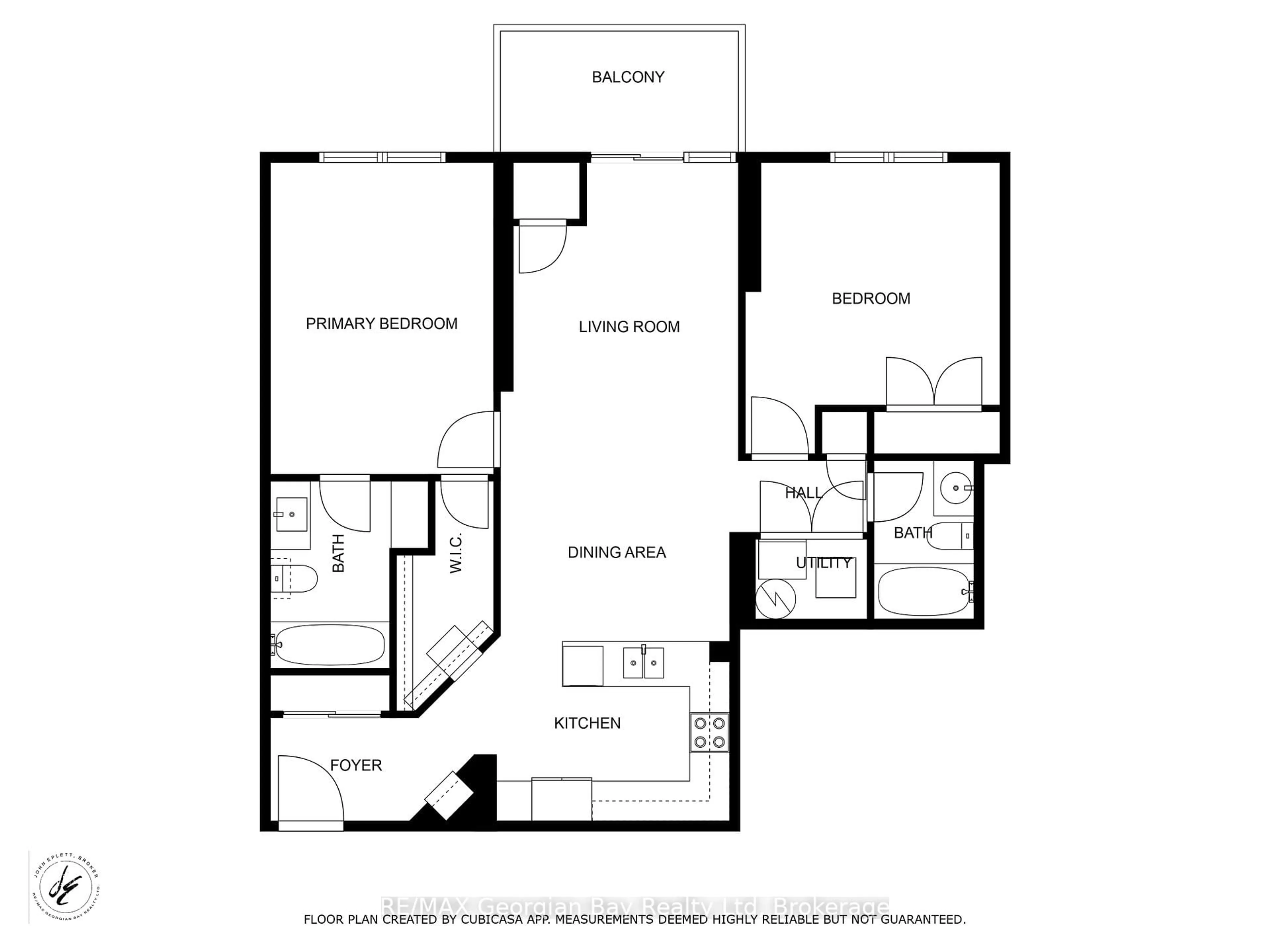 Floor plan for 699 Aberdeen Blvd #905, Midland Ontario L4R 5P2