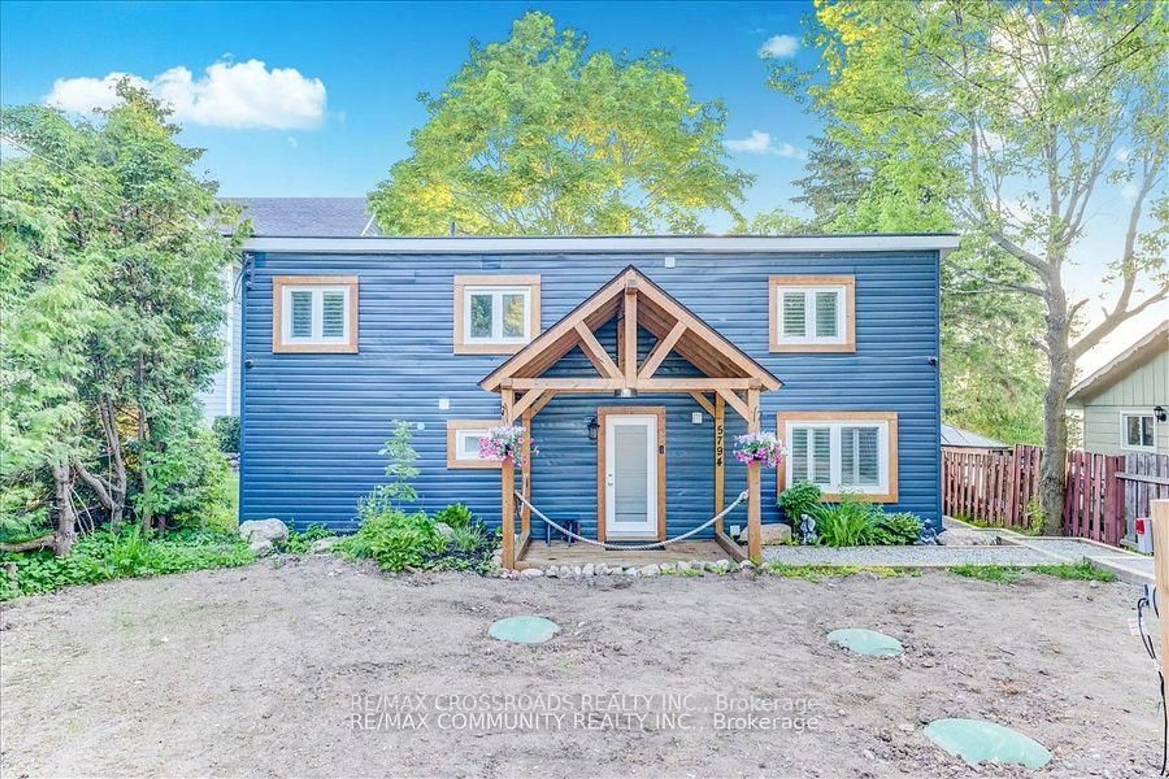 A pic from outside/outdoor area/front of a property/back of a property/a pic from drone, building for 5794 Victoria Park Rd, Rama First Nation 32 Ontario L3V 6H6