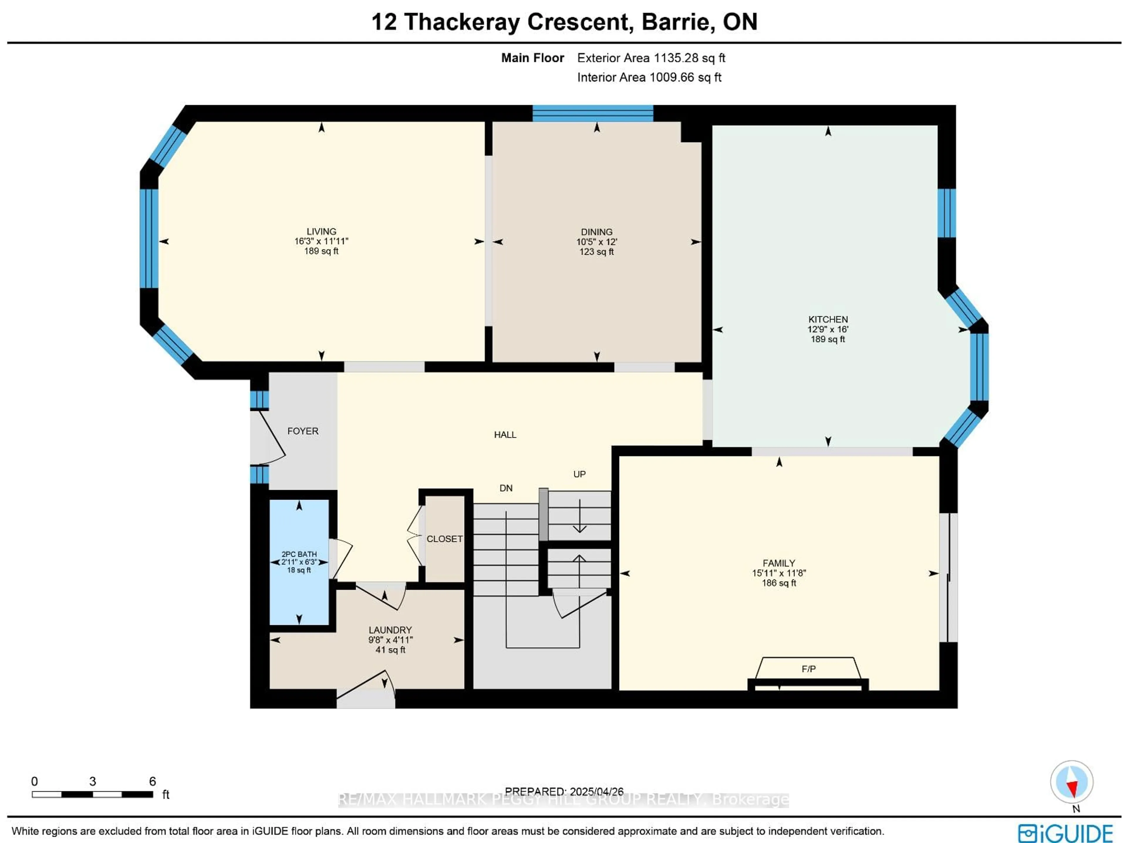 Floor plan for 12 Thackeray Cres, Barrie Ontario L4N 6J6