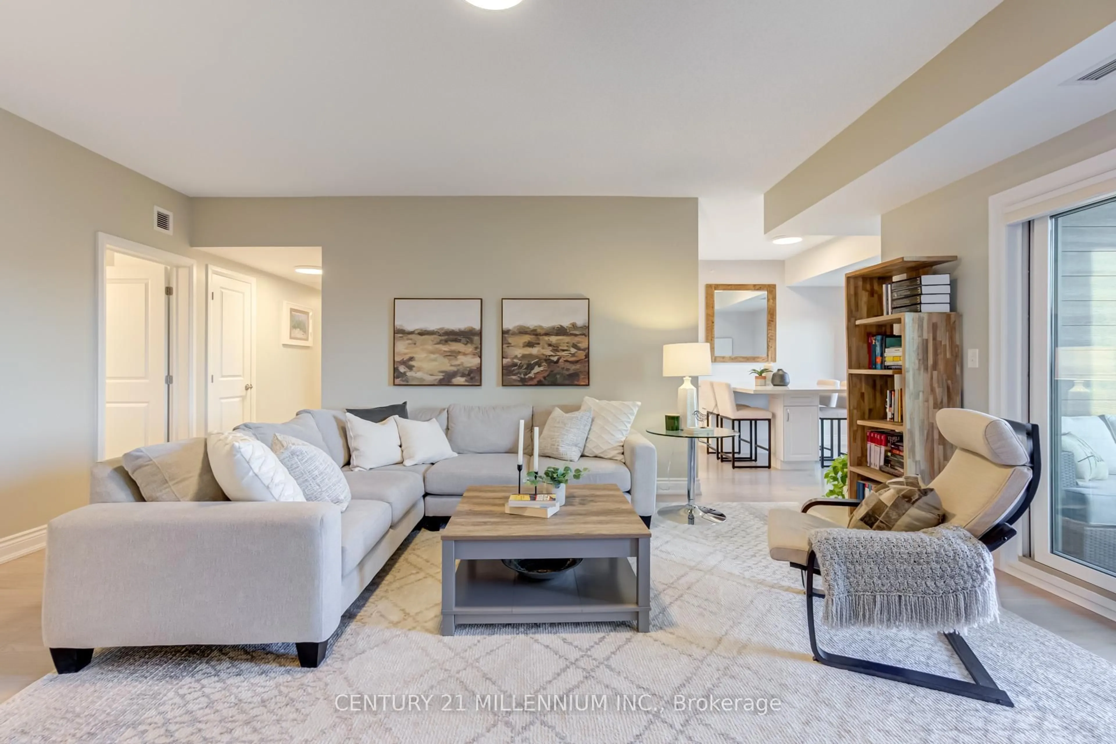 Living room with furniture, unknown for 54 Koda St #317, Barrie Ontario L9J 0A6