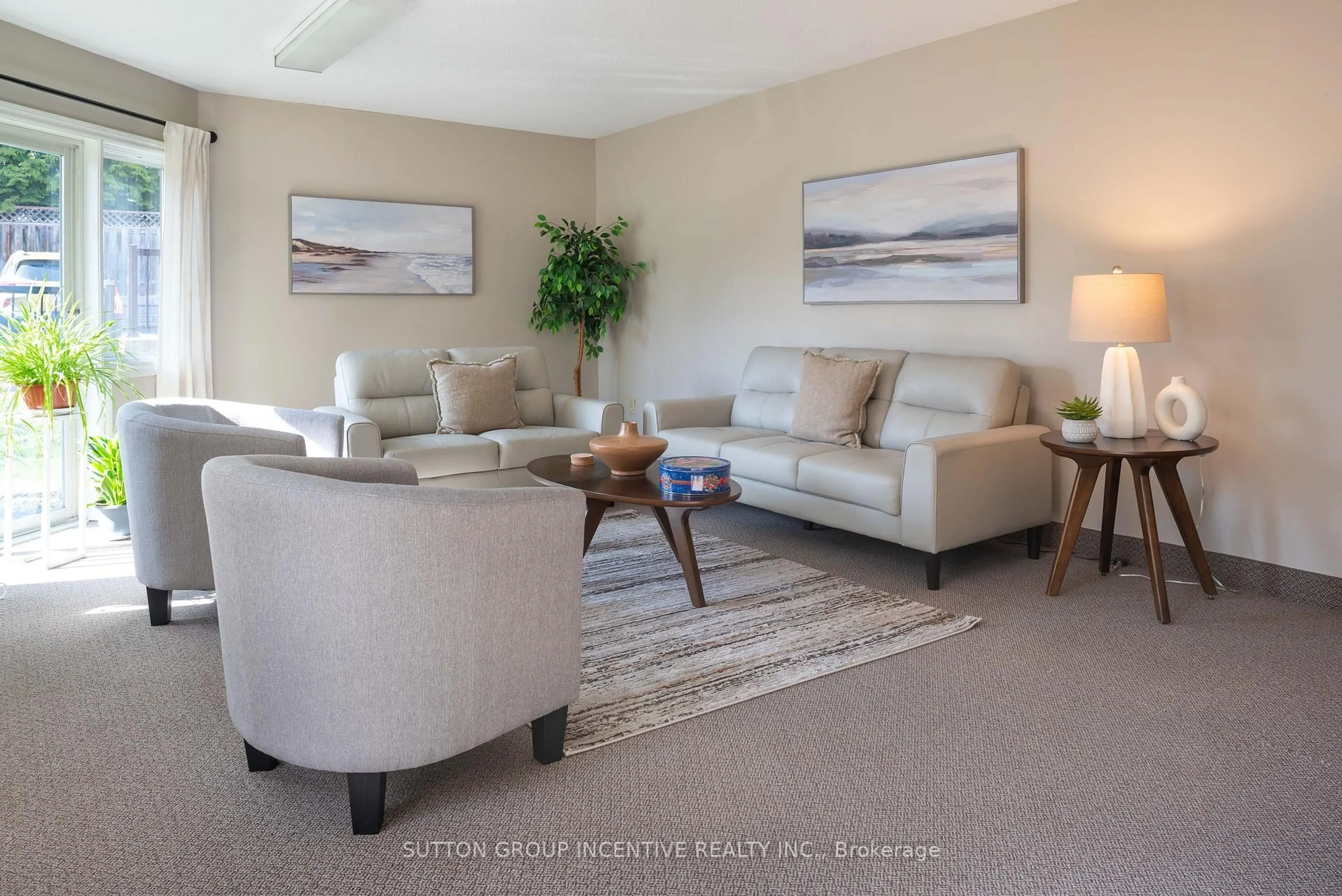 Living room with furniture, unknown for 131 Clapperton St #305, Barrie Ontario L4M 3G3