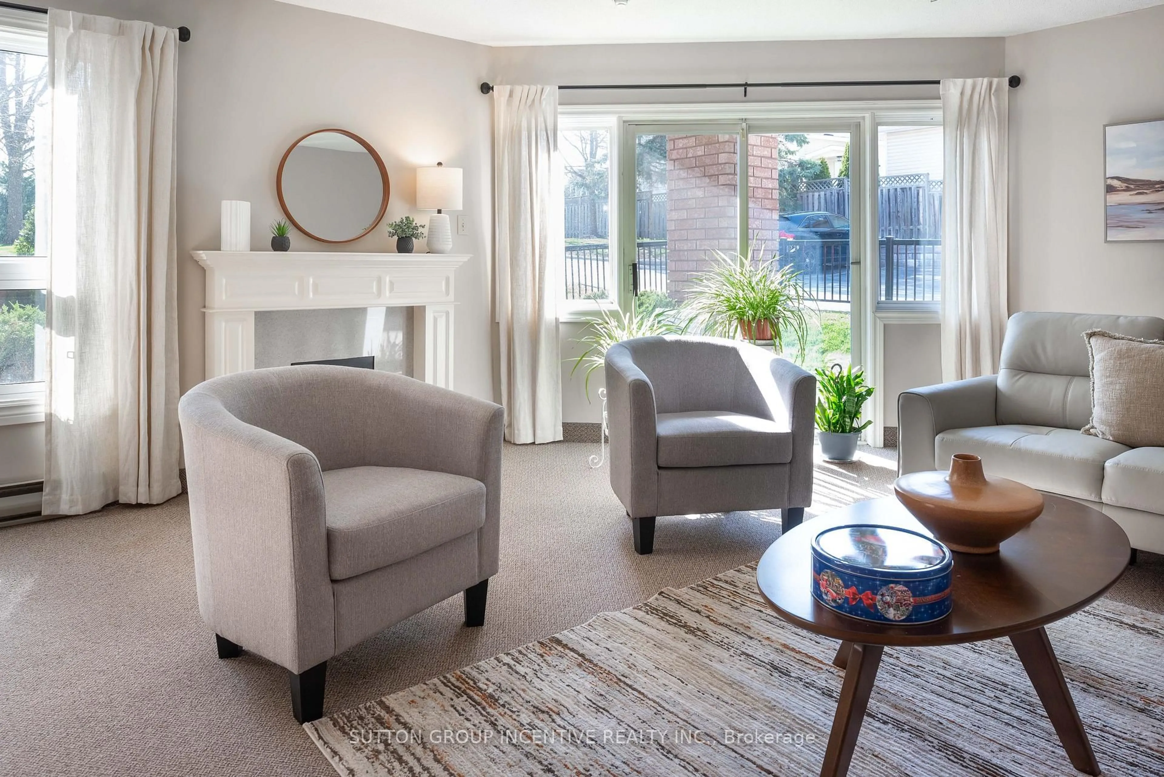 Living room with furniture, unknown for 131 Clapperton St #305, Barrie Ontario L4M 3G3