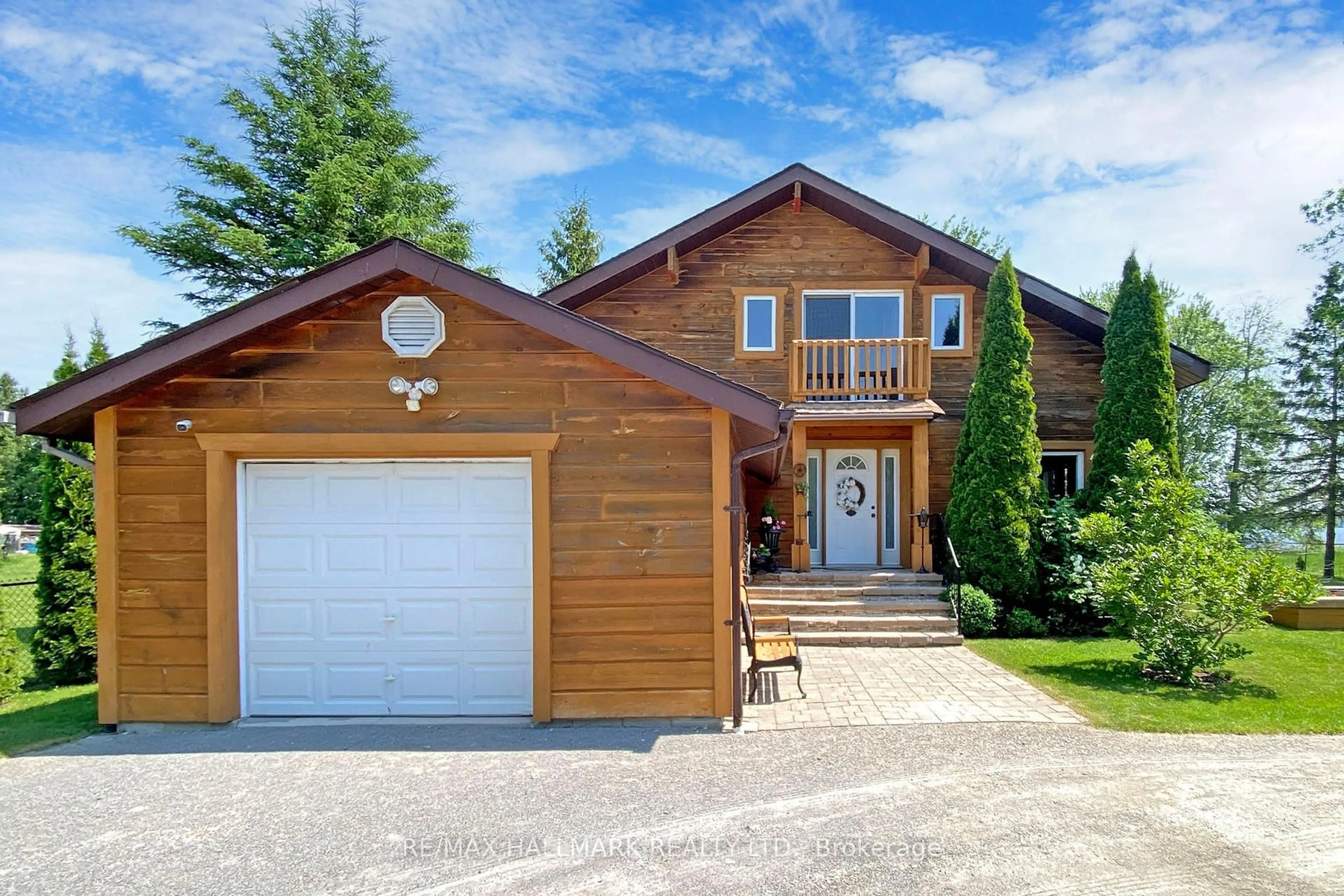 Home with vinyl exterior material, street for 4017 Dalrymple Dr, Ramara Ontario L0K 1B0