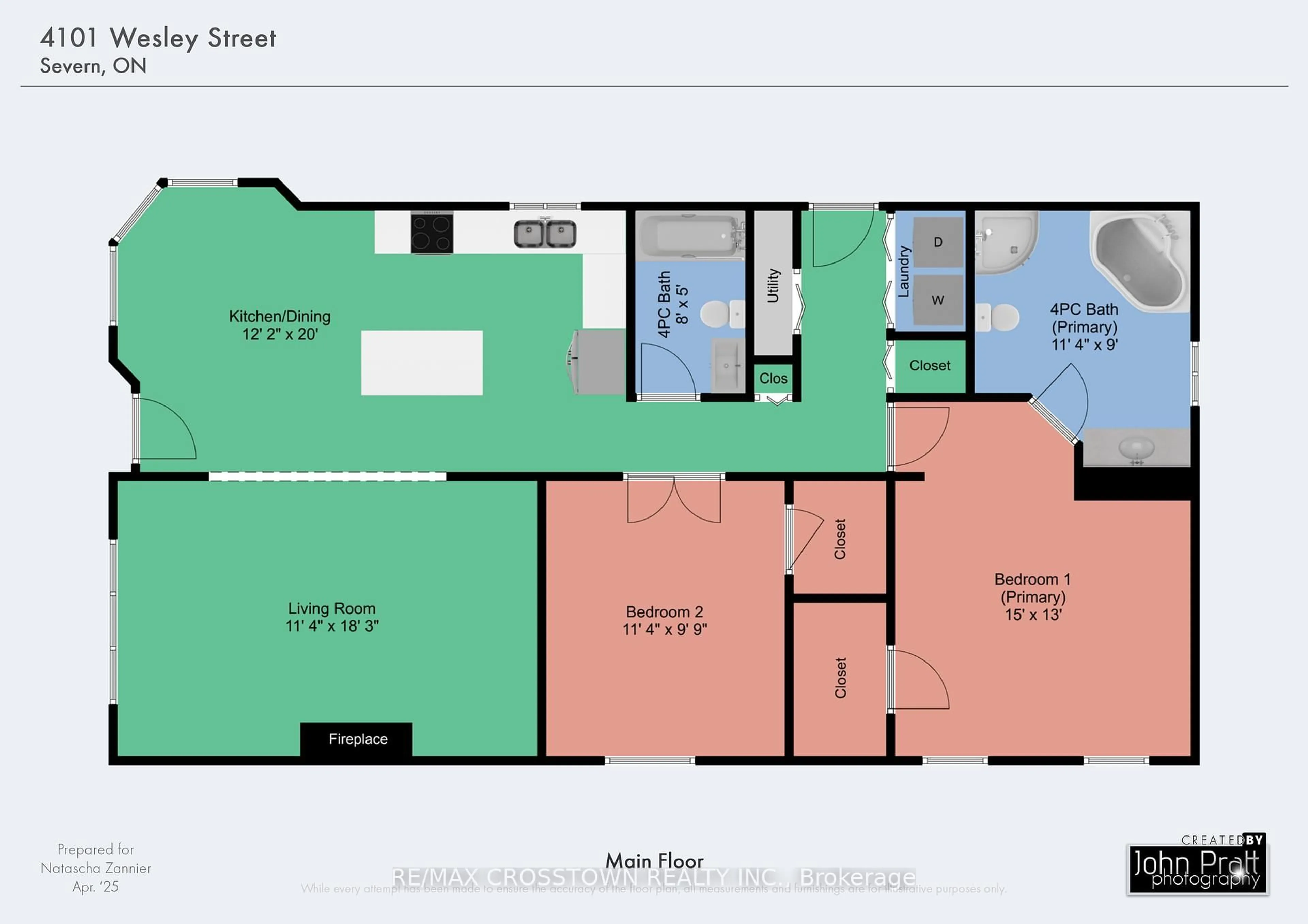Floor plan for 4101 Wesley St, Severn Ontario L3V 0V4